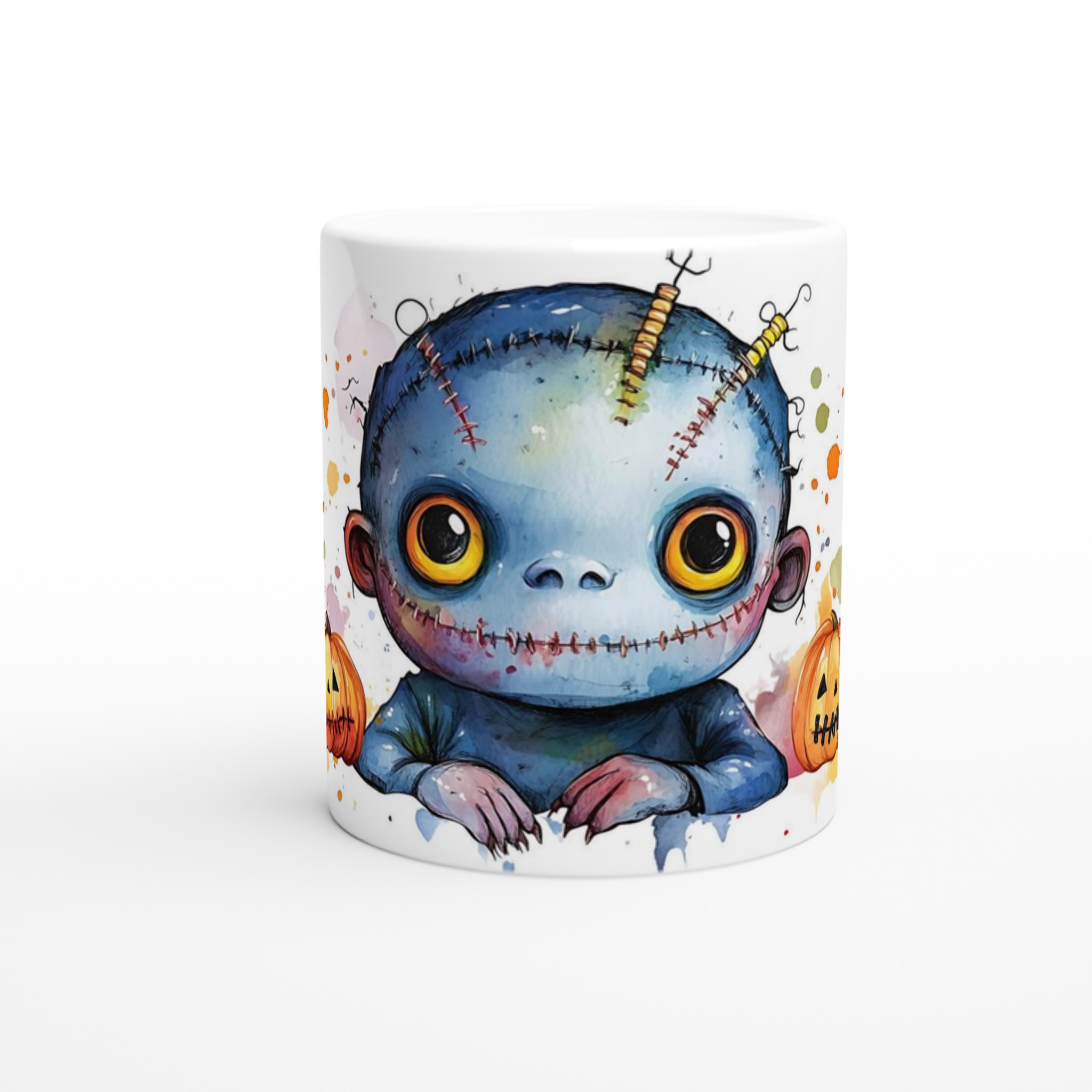Söt Frankenstein Mugg – Unik Halloween Design på 11oz Keramisk Mugg 8 bda4d858-b9c9-45d6-b594-aa64a926cfaf