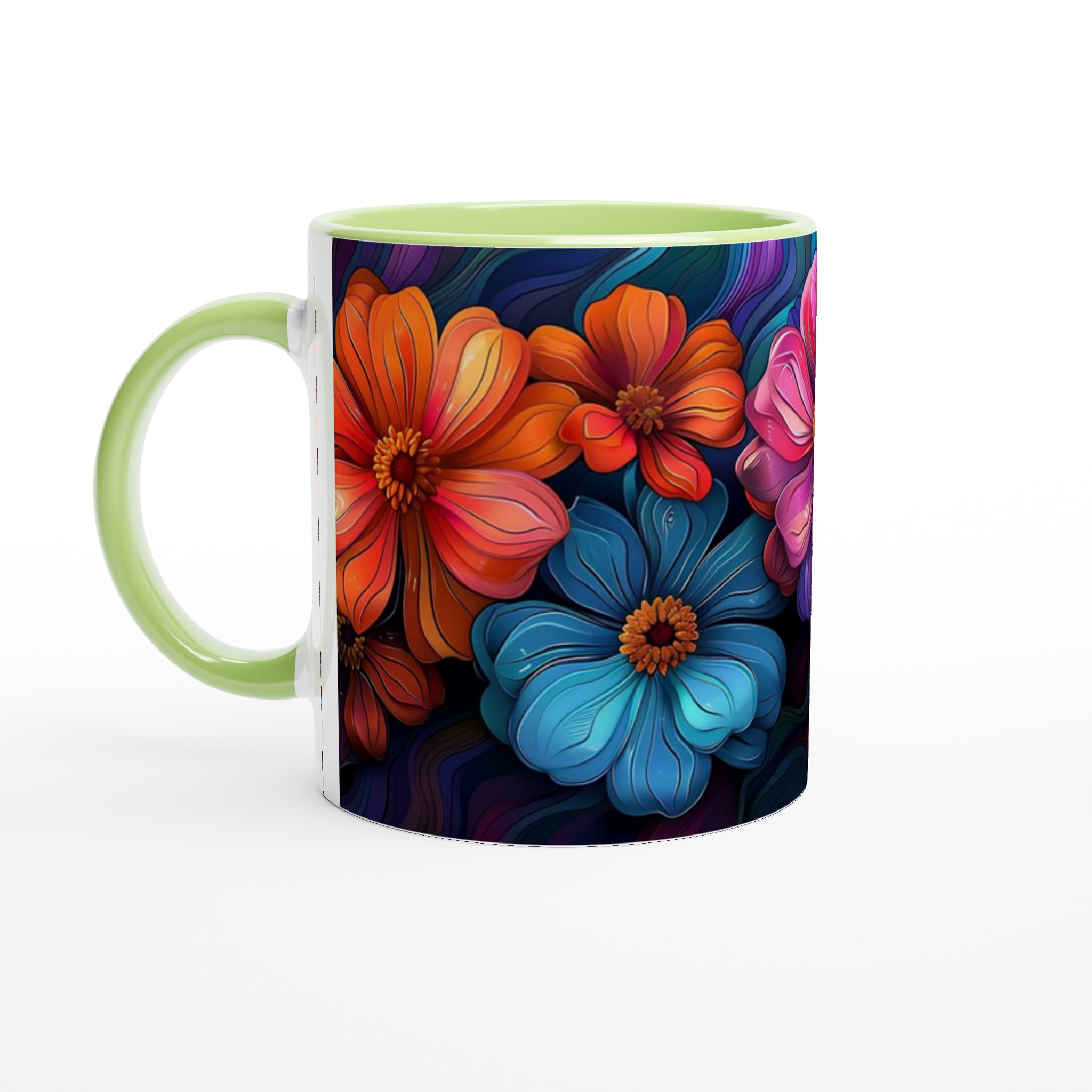 Blommande Färgexplosion: 11oz Keramisk Mugg för Konstälskare – Välj din Favoritnyans! 7 be177d87-aa7e-4c3f-9358-4667bfdd05e7