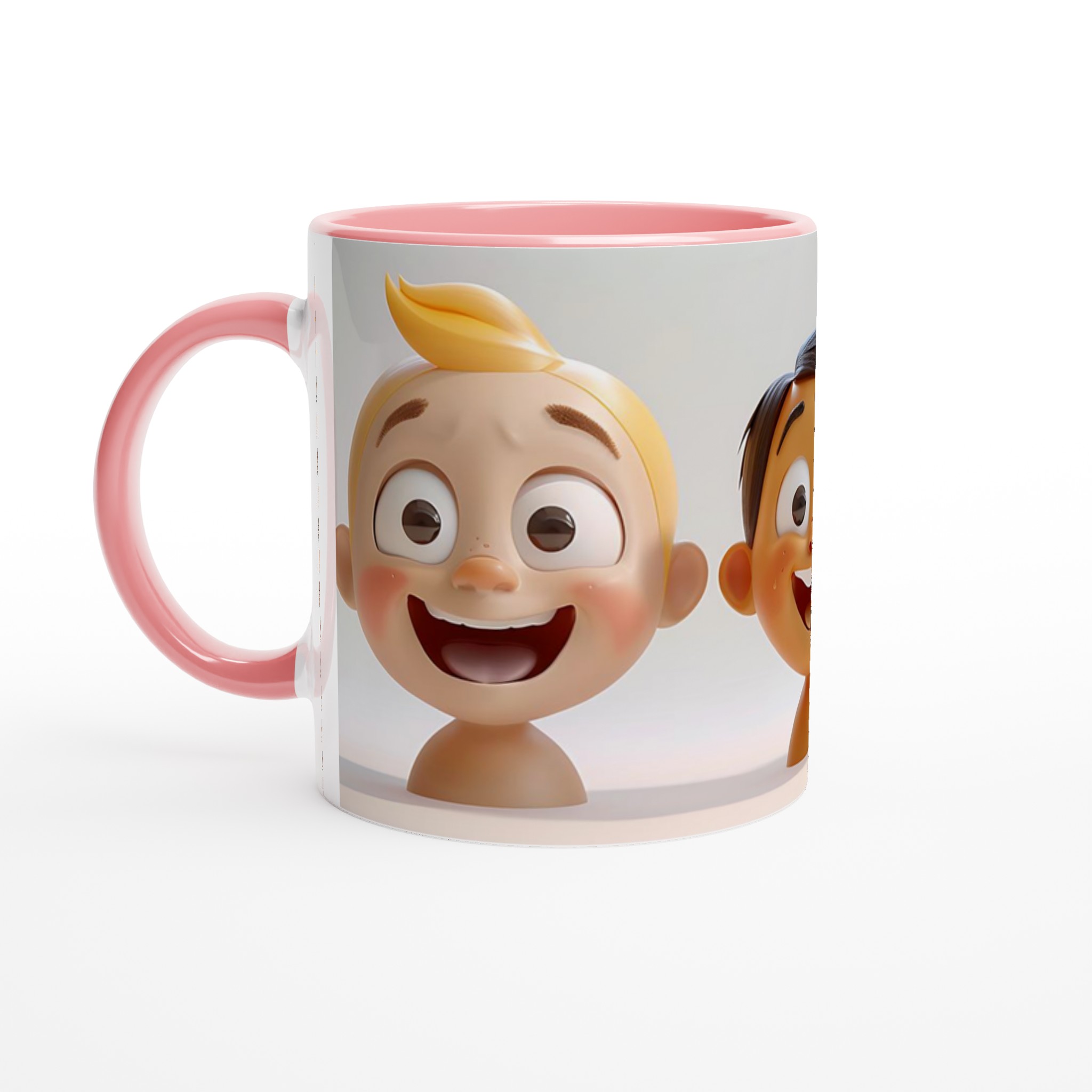 Glad Kaffemugg med Lekfulla Ansikten – Personlig 11oz Keramisk Mugg i Valfri Färg 6 be226bbb-7add-4124-aa72-b60c13af5788