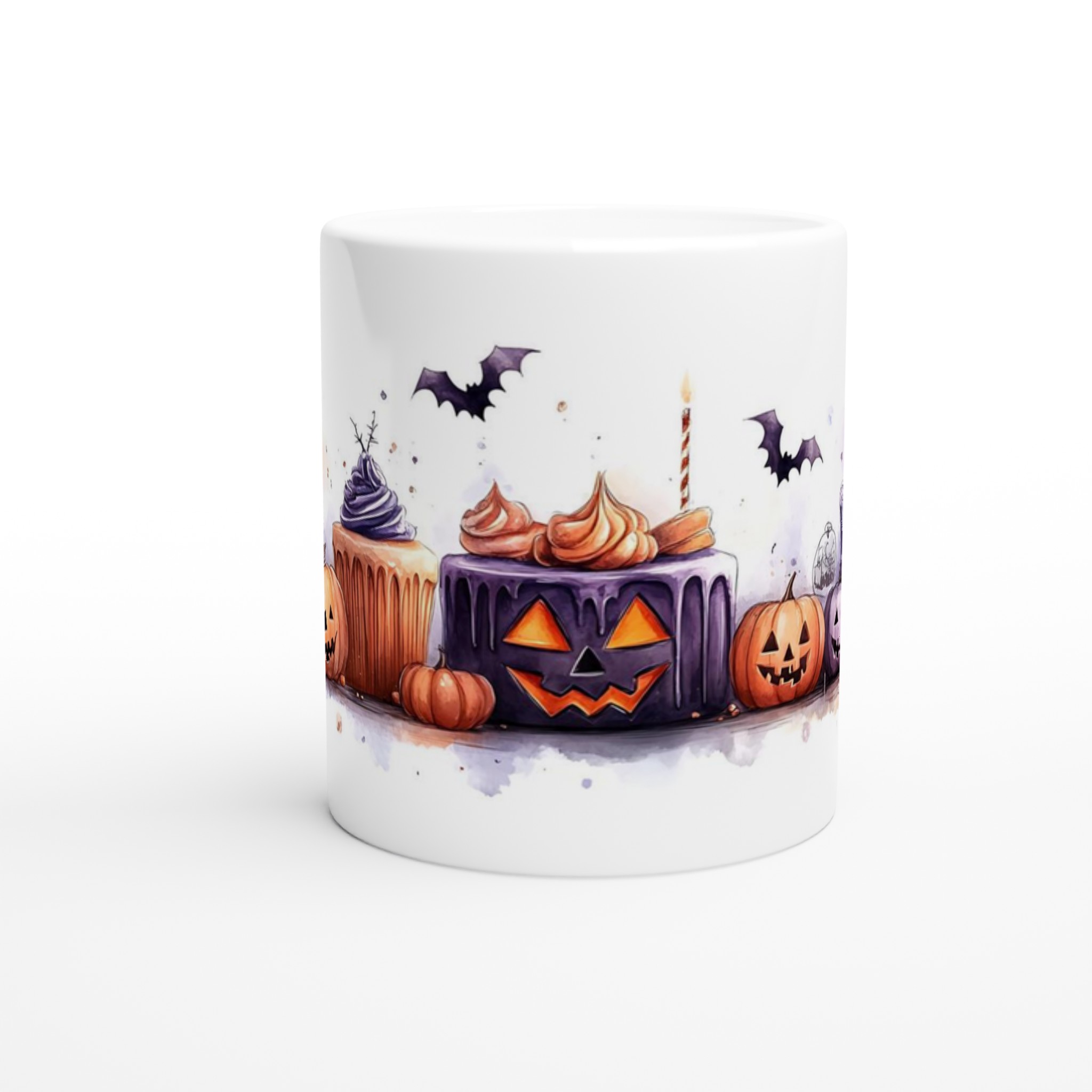 Mystisk Halloween: 11 oz Keramisk Mugg – Spöklika pumpor och fladdermöss på din favoritkopp! 8 be584a7d-b21c-444c-8824-894b895175d2
