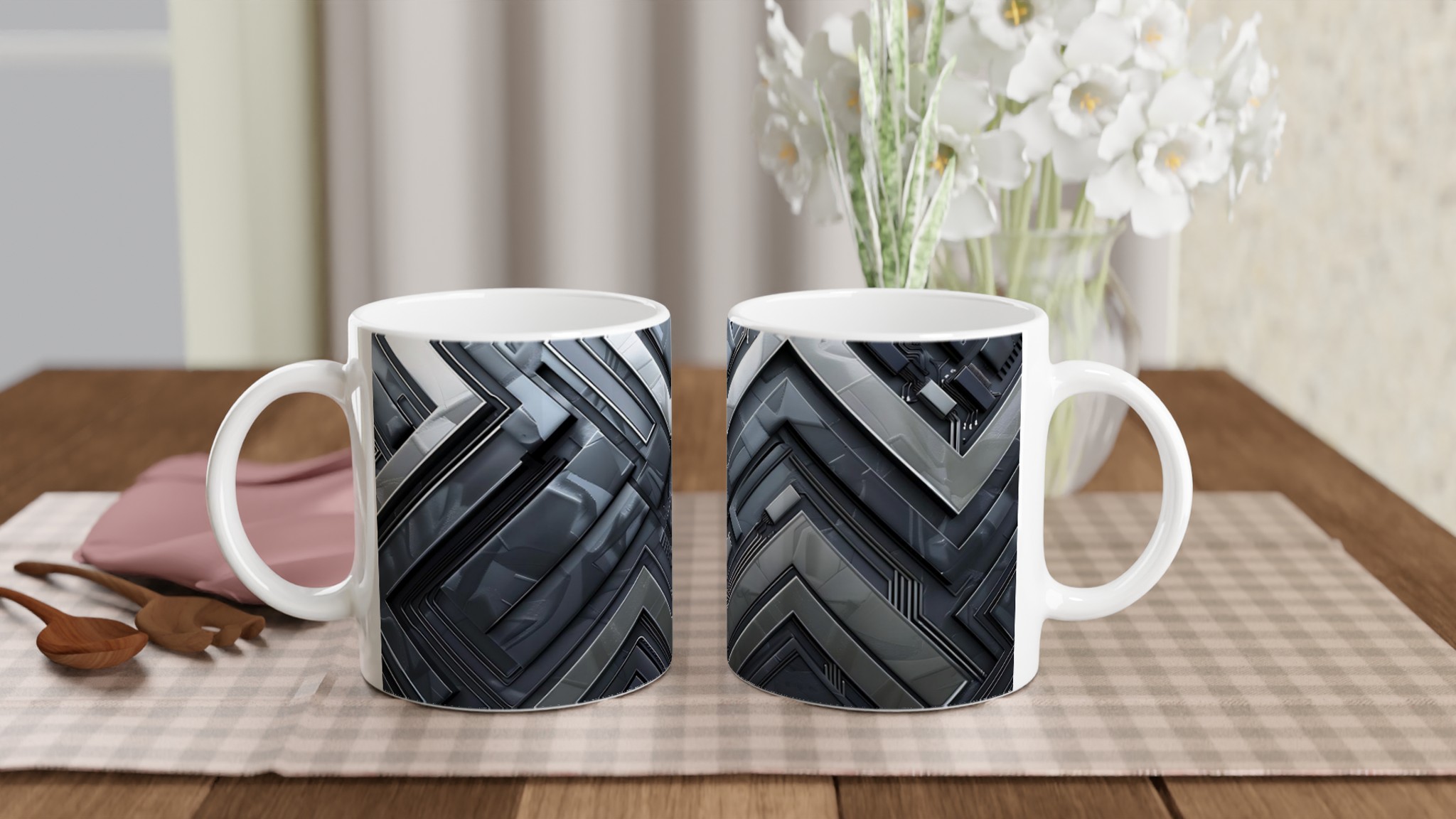 Abstrakt Cybertripp 11oz Keramikmugg - Futuristik Design i Valfri Färg 10 beb68bb8-9d43-424c-b7fa-af48dc4bdcaa