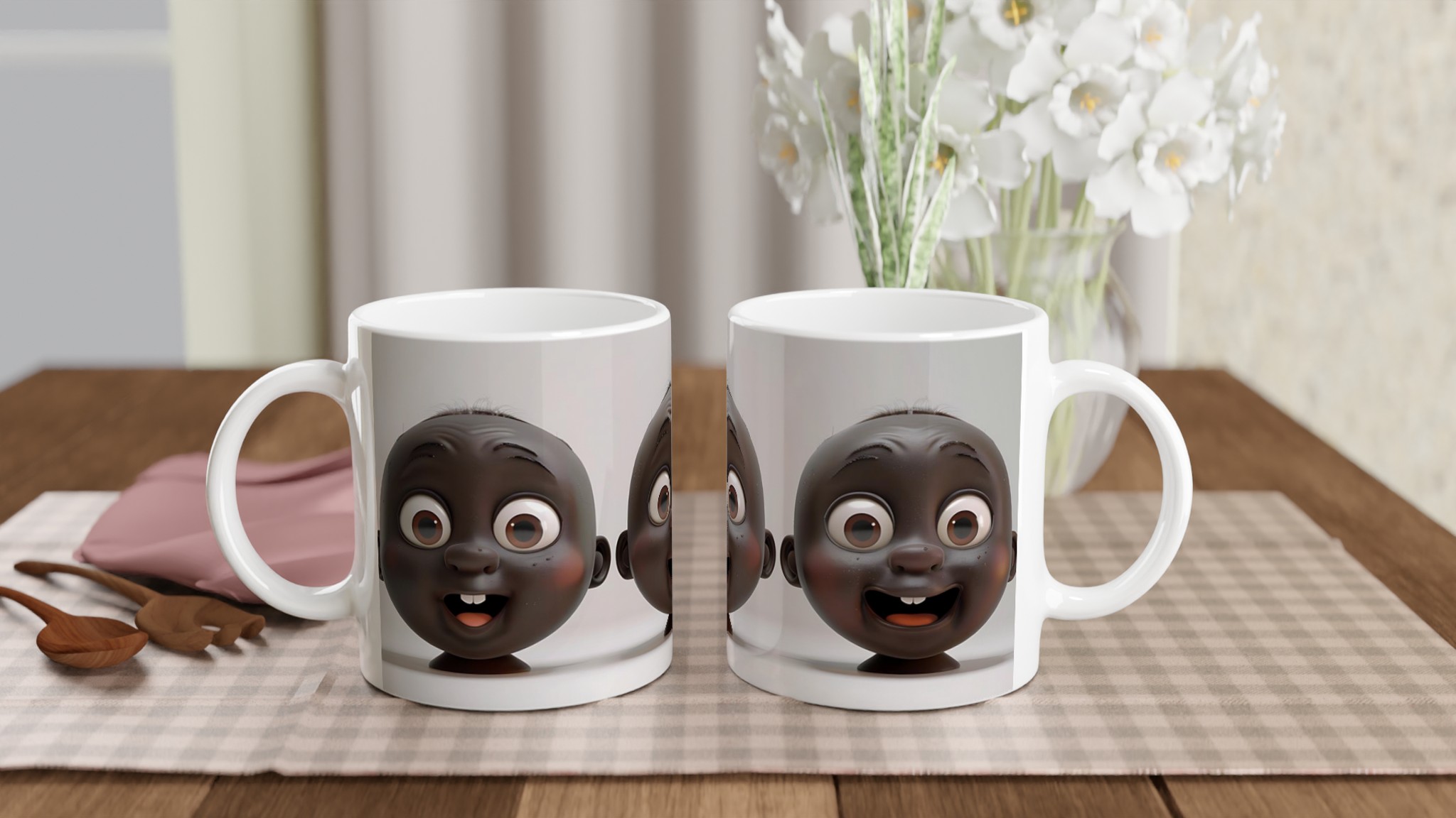 Glada "Baby Face" Keramisk Mugg - Välj bland 7 Livfulla Färger för Din Perfekta Kaffestund 10 bf210a88-89be-4601-bfe7-b9c761b78abe