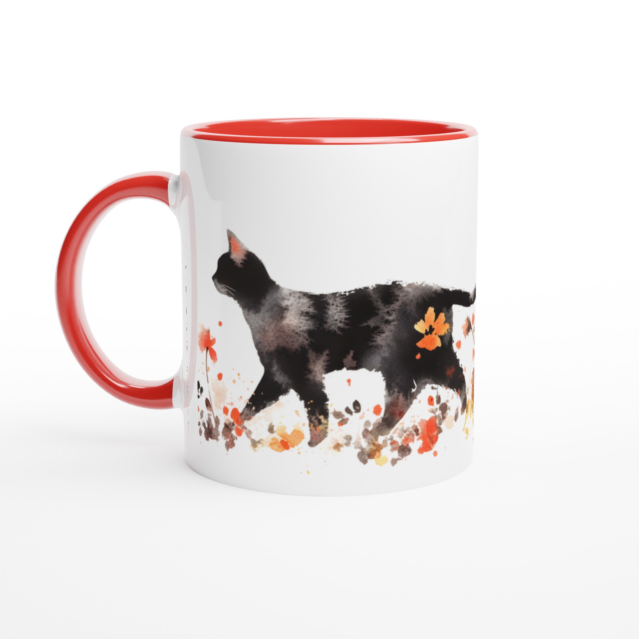 Konstfull Katten i Blomstermarken – 11oz Keramisk Mugg för Kattälskaren i Valfri Färg 5 bf2f8bcf-3926-4acb-a990-c3b88d8940b6
