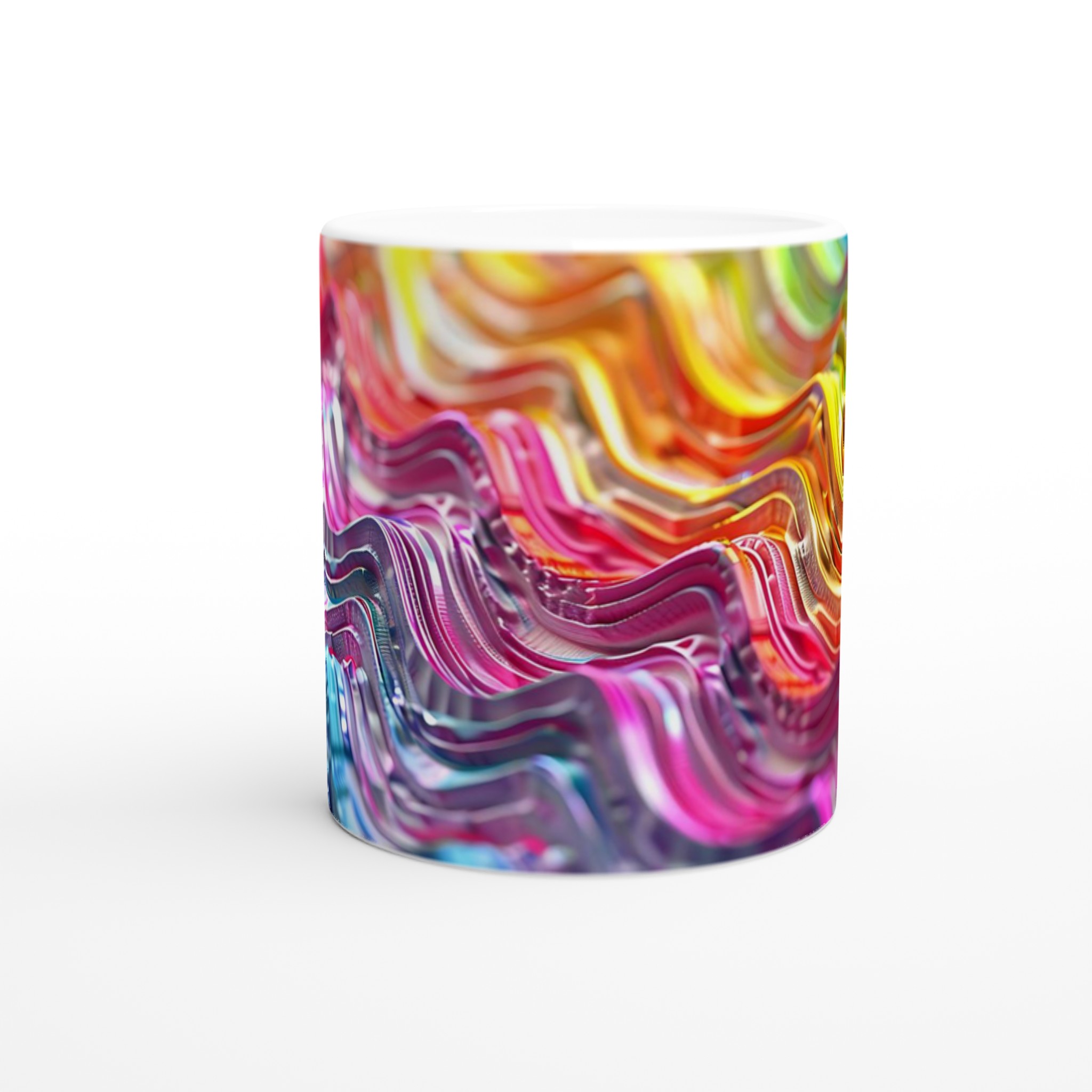 Abstrakt Vågmotiv 11oz Keramikmugg – Din Kaffestund, Din Färg! 8 bf43e253-7349-4741-9056-a1b8ee2d0345