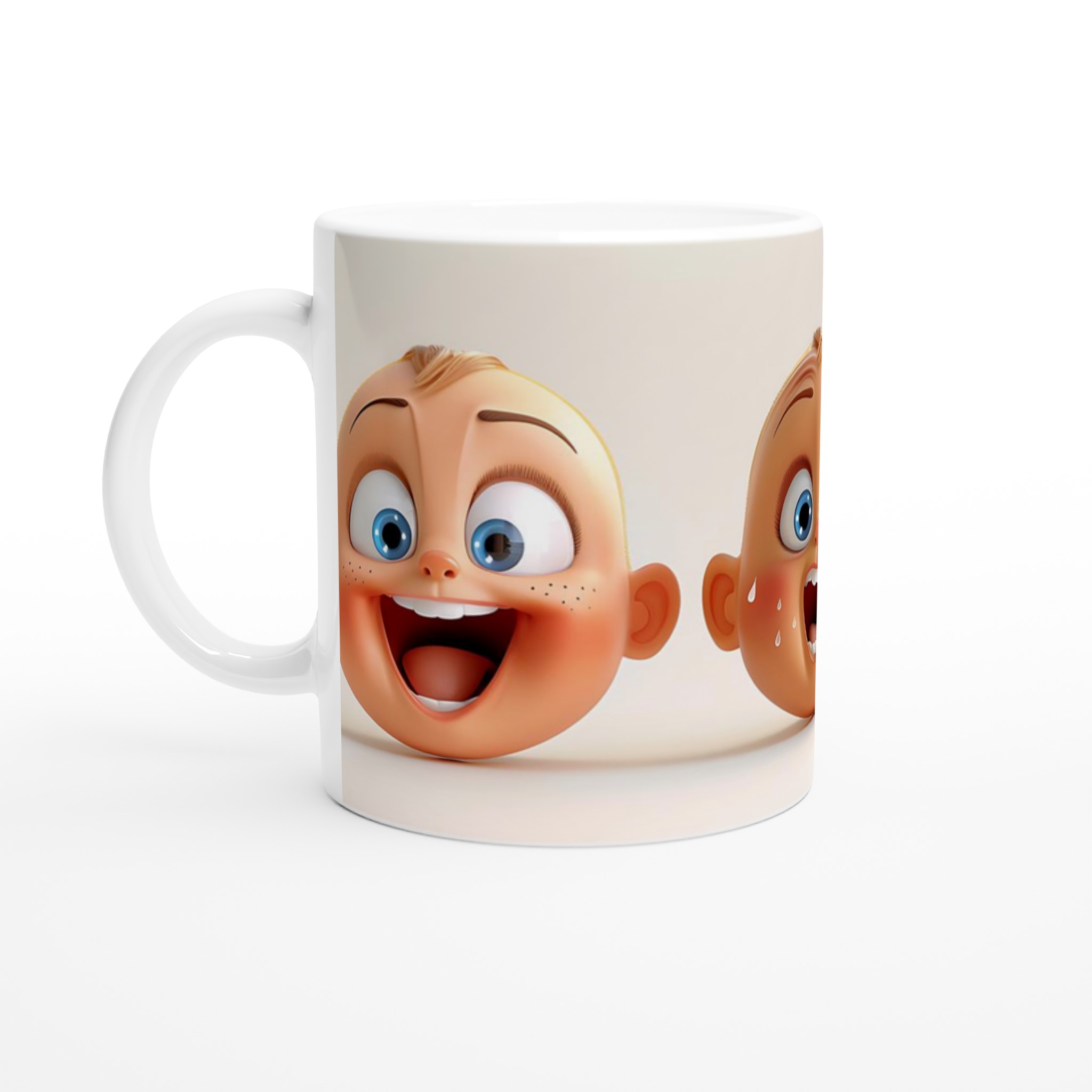 Charmiga Babyansikten Keramikmugg - Uttrycksfull Design, Perfekt Present i 7 Färgval! 1 bf52ddb8-a1b7-43e6-9a2d-f2c11bef16a0