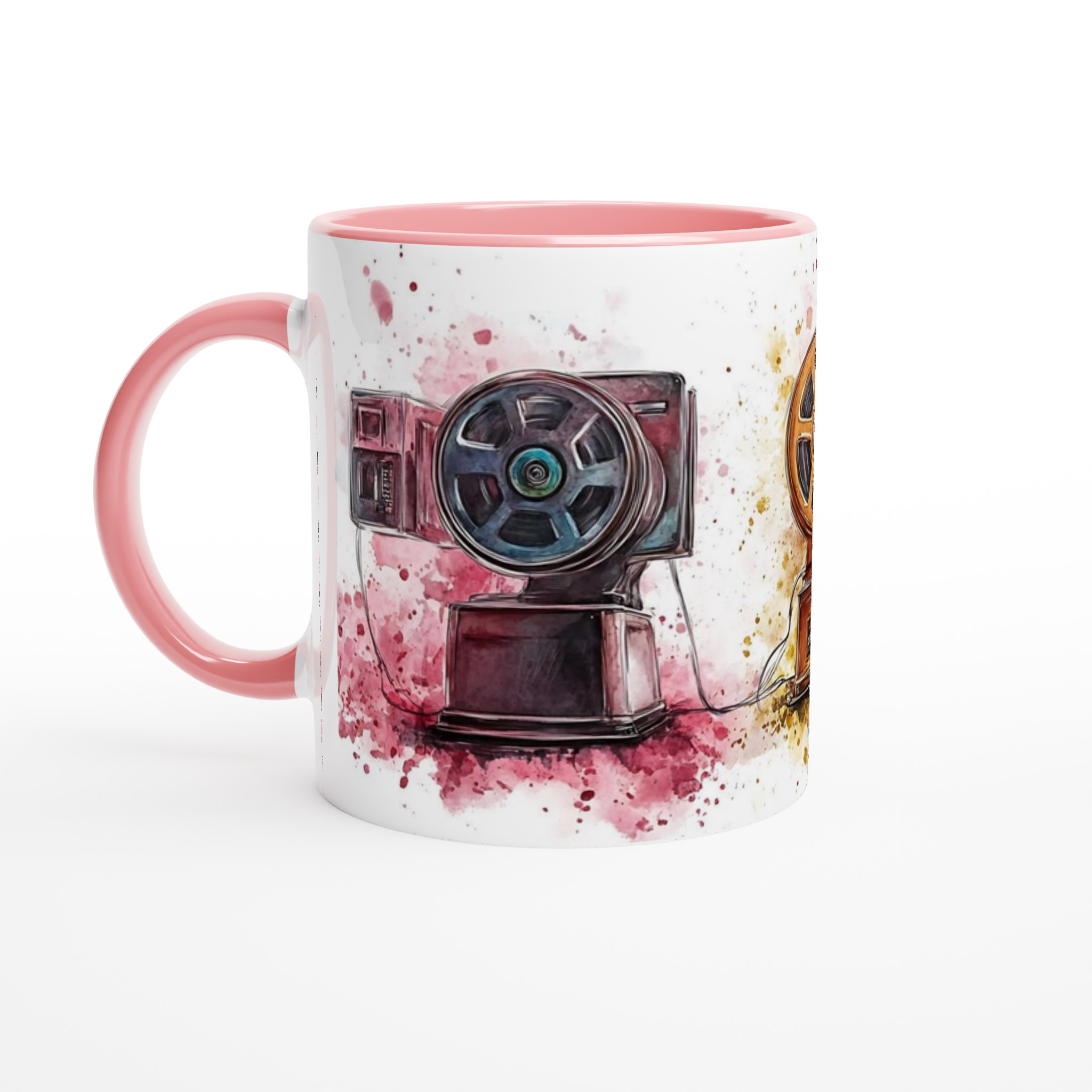 Retro Filmprojektor Akvarell Mugg - Välj din färg 6 bf80b9f4-9b24-4cb6-a59e-cd09516cea98