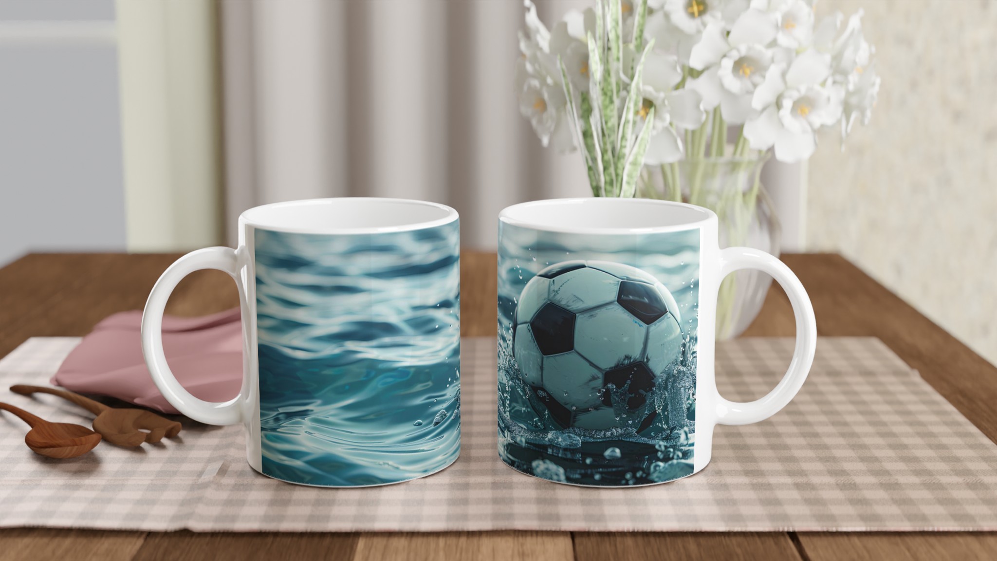 Fotboll på Vattnet 11oz Keramikmugg – Dynamisk Design i Valfri Färg 10 bf850d0a-8317-4c75-b29b-a6e6b18cbc07