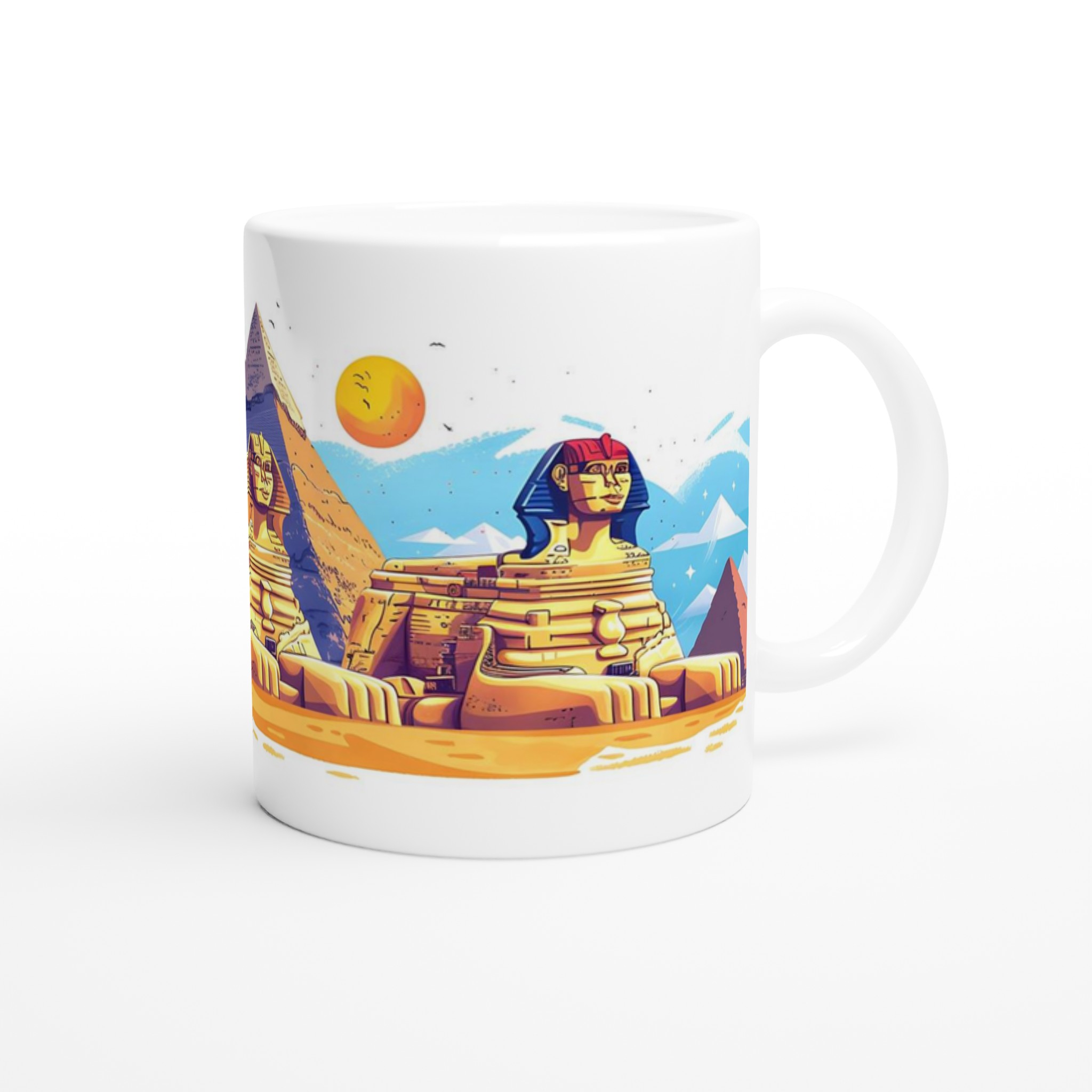 Egyptisk Pyramider & Sfinxer Mugg – Res tillbaka i tiden med din favoritdryck, välj bland 7 livfulla färger! 9 bf9664f4-782a-4771-bfe9-6bd03dd45245