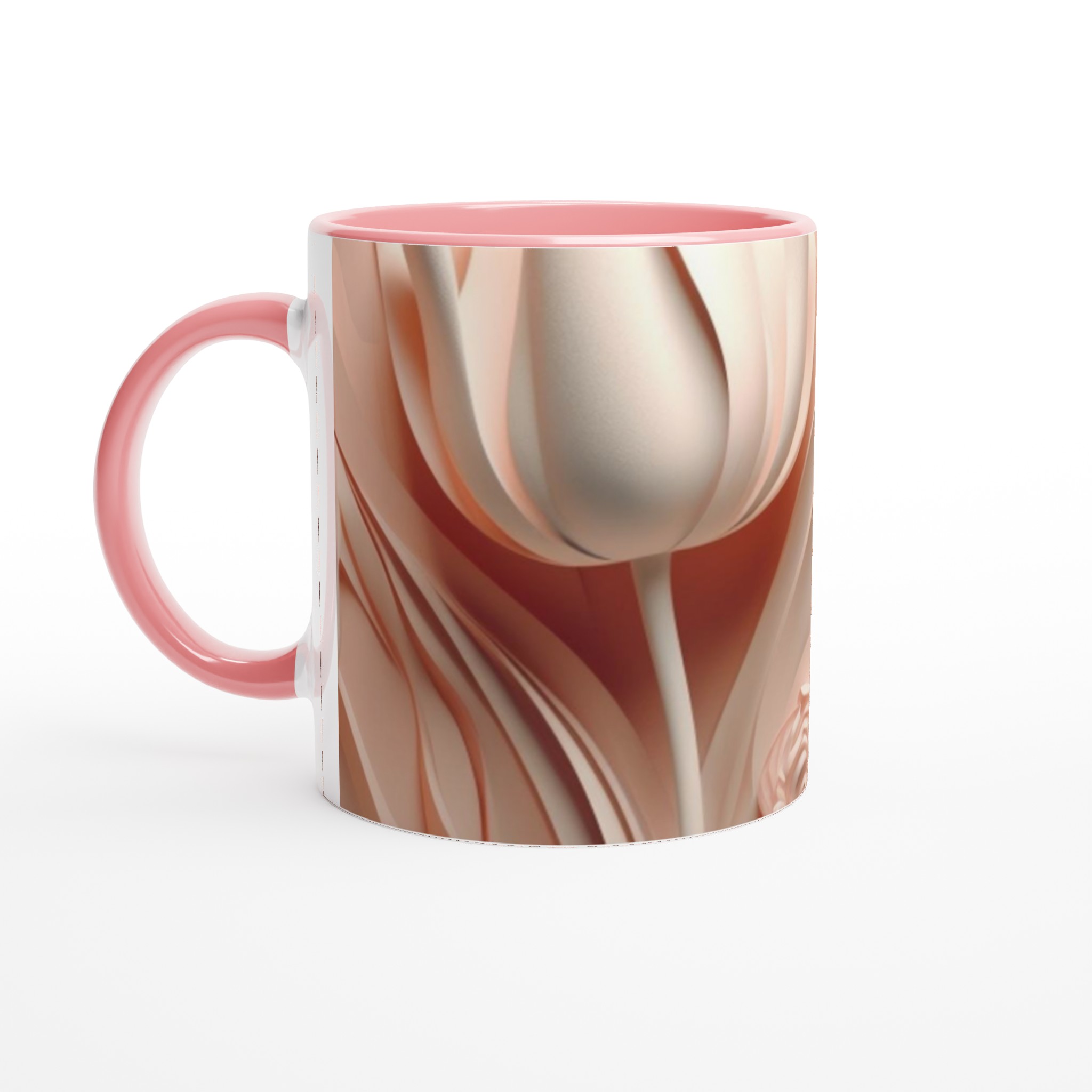 Elegant 11oz Keramisk Mugg med Sofistikerat Tulpanmotiv i Valfri Färg 6 bfa1a472-1fd3-476b-822e-474bd715ccac