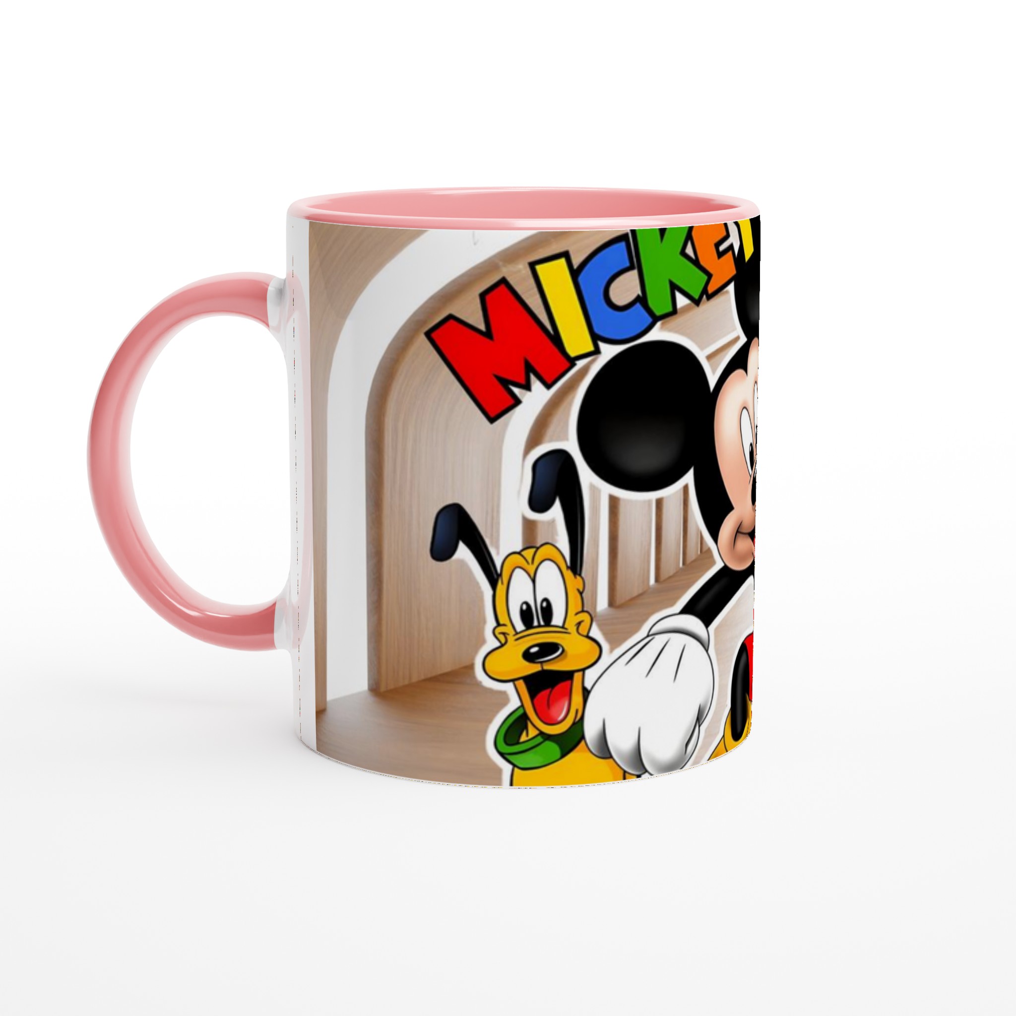 Vit 11oz keramisk mugg med färgstarkt Mickey & vänner-motiv i flera keramiska färger 6 bfa33fa5-d912-4c3f-84bb-b690d7ffef43