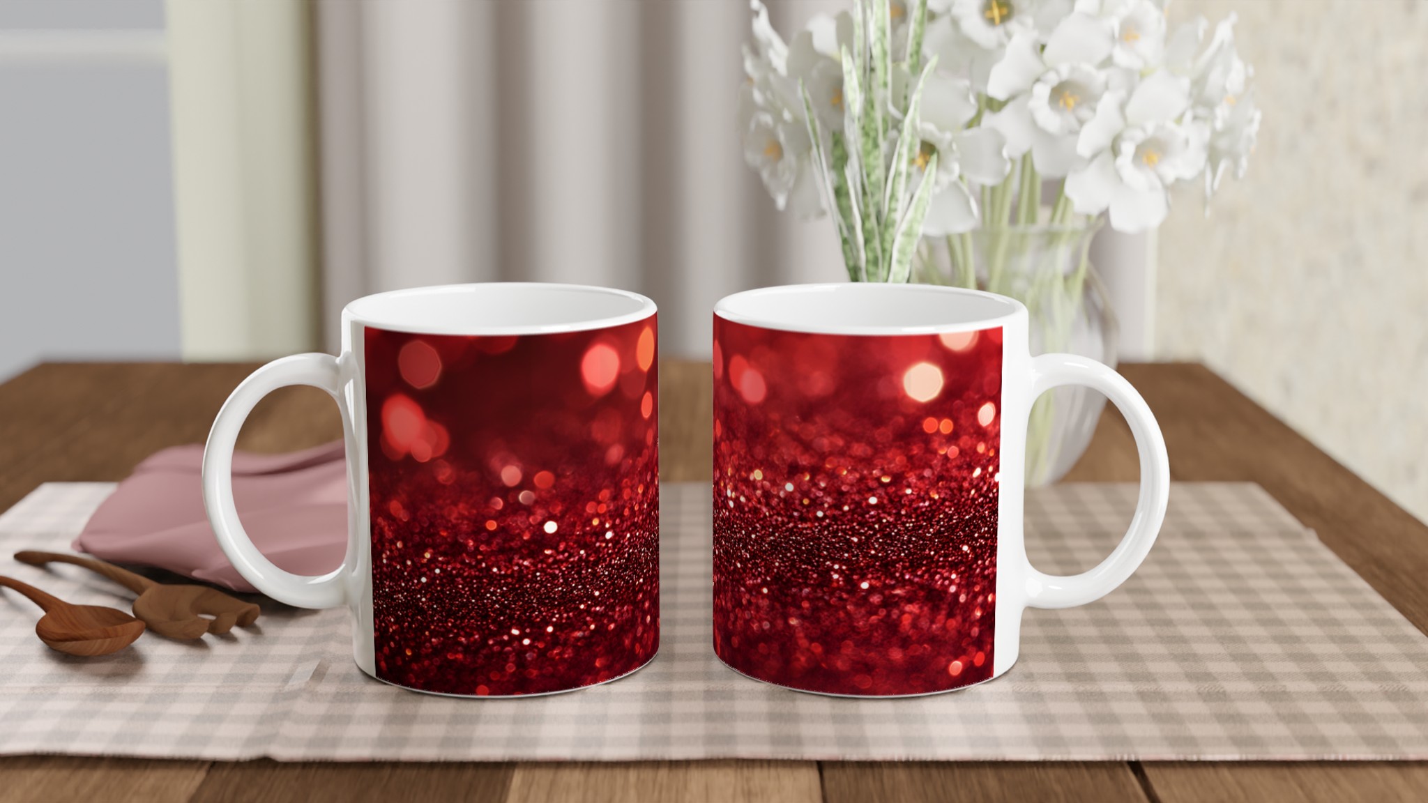 Glittrande Röd Julmugg – 11oz Keramikmugg för Festliga Drycker i Valfri Färg 10 bfa35a3c-3749-4a12-9399-3383cb5d8d1b
