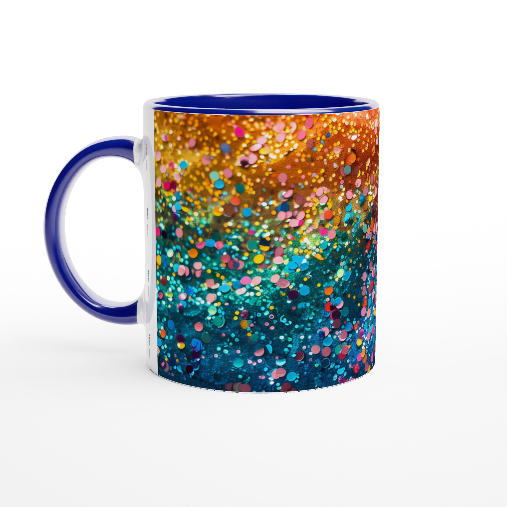 Glittrande Konfetti Keramikmugg – Färgglad 11oz Kaffekopp för Festliga Stunder i ditt Val av Färg 2 bfb5e94e-1177-4b60-b7e4-e430ba77328c