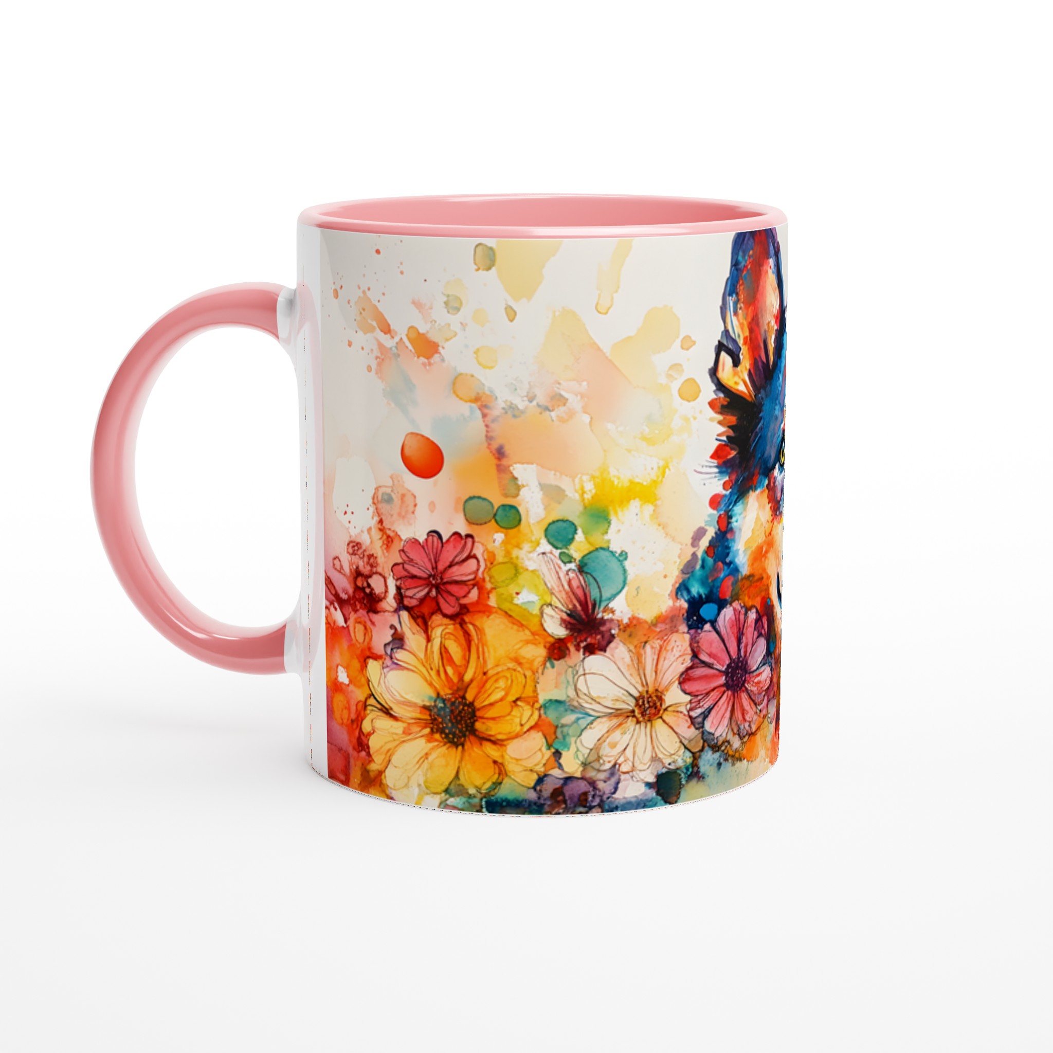Konstnärlig Akvarellhundsmugg - Färgsprakande 11oz Keramisk Mugg för Djurälskare 6 bfc58246-36b9-419d-89b2-7d424d235708