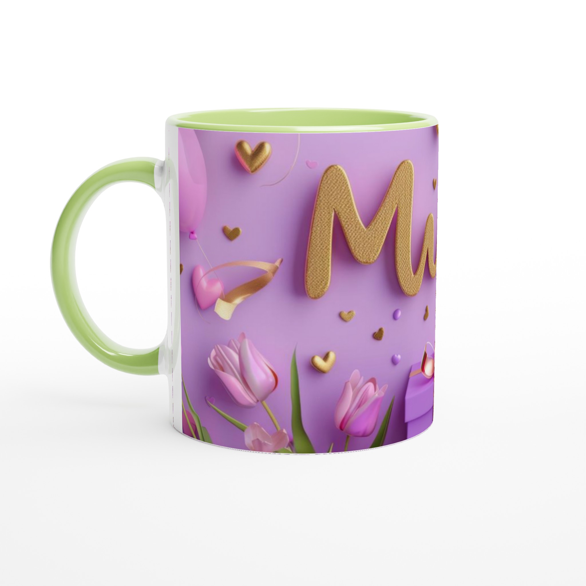 Elegant Vit 11oz Keramisk Mugg – Perfekt Present för Mamma i Sju Färgstarka Toner 7 bfddb73b-8ffa-401a-afb9-9d8038161fc7
