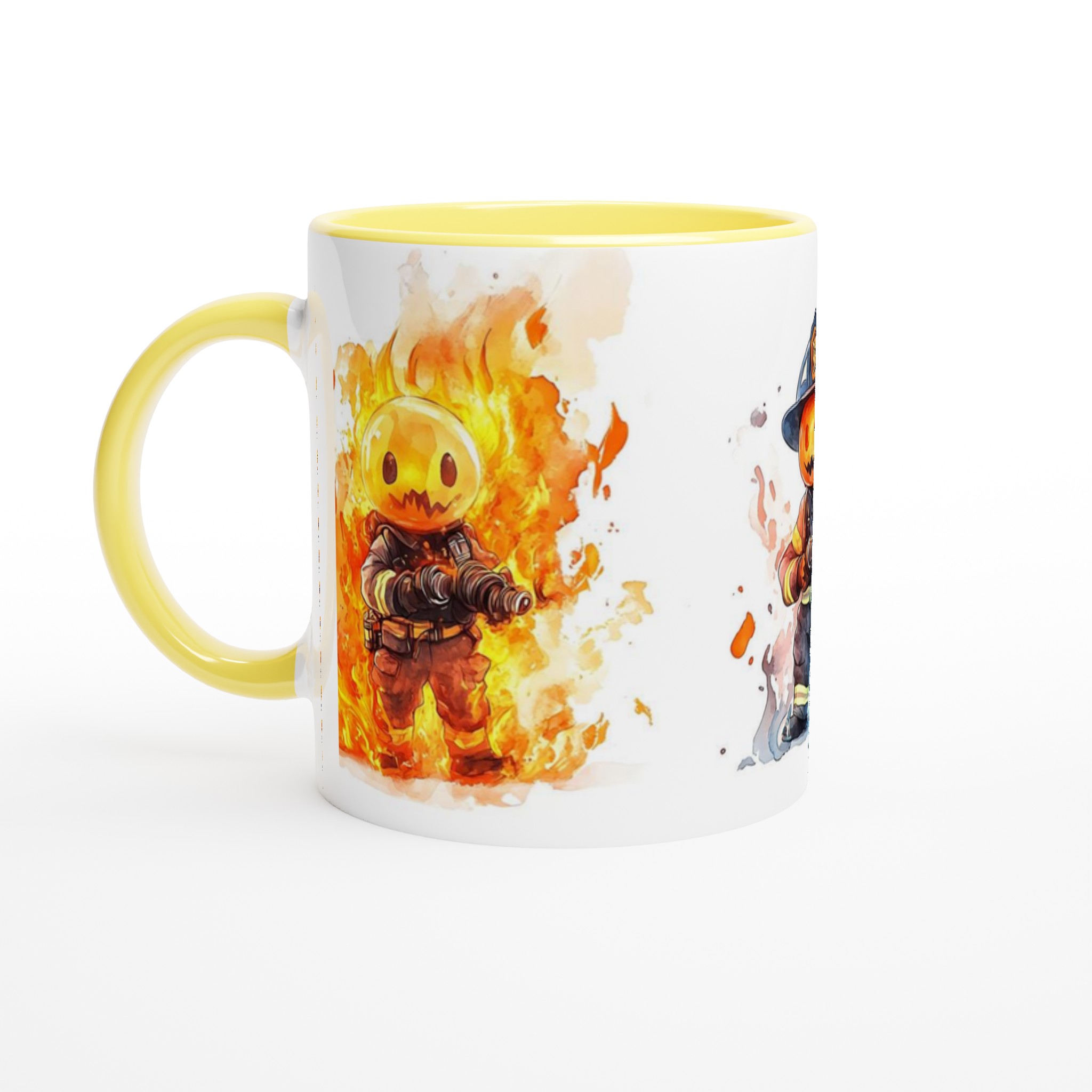 Brandman med pumpaansikte 11oz Keramisk Mugg – Unik Design för Kaffeälskare 3 bfe9f140-ca52-48f3-9d54-5e1ab7ca3409
