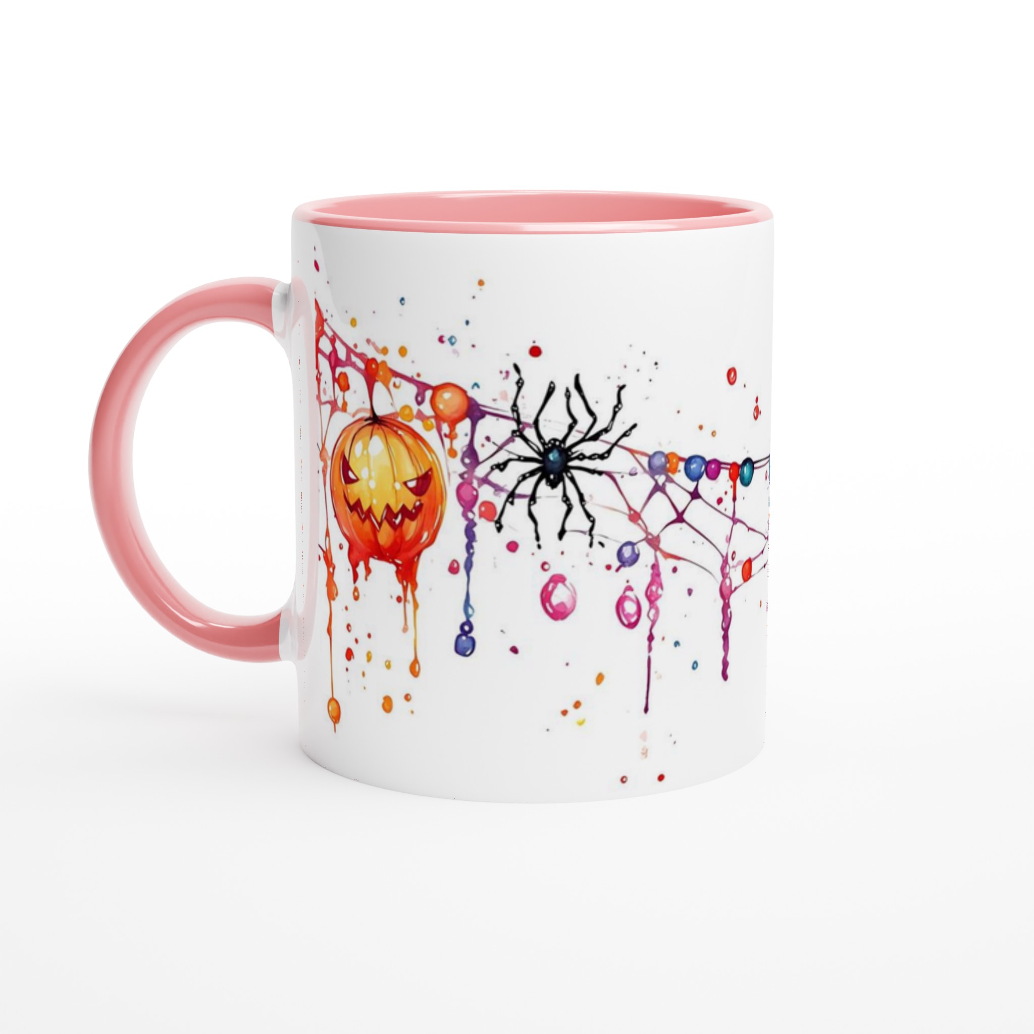 Läskig Rolig Halloween Mugg – Levande Akvarell Jack-o'-Lantern Design 6 c0042daa-997d-4b2f-a5dc-2c98484e32a2