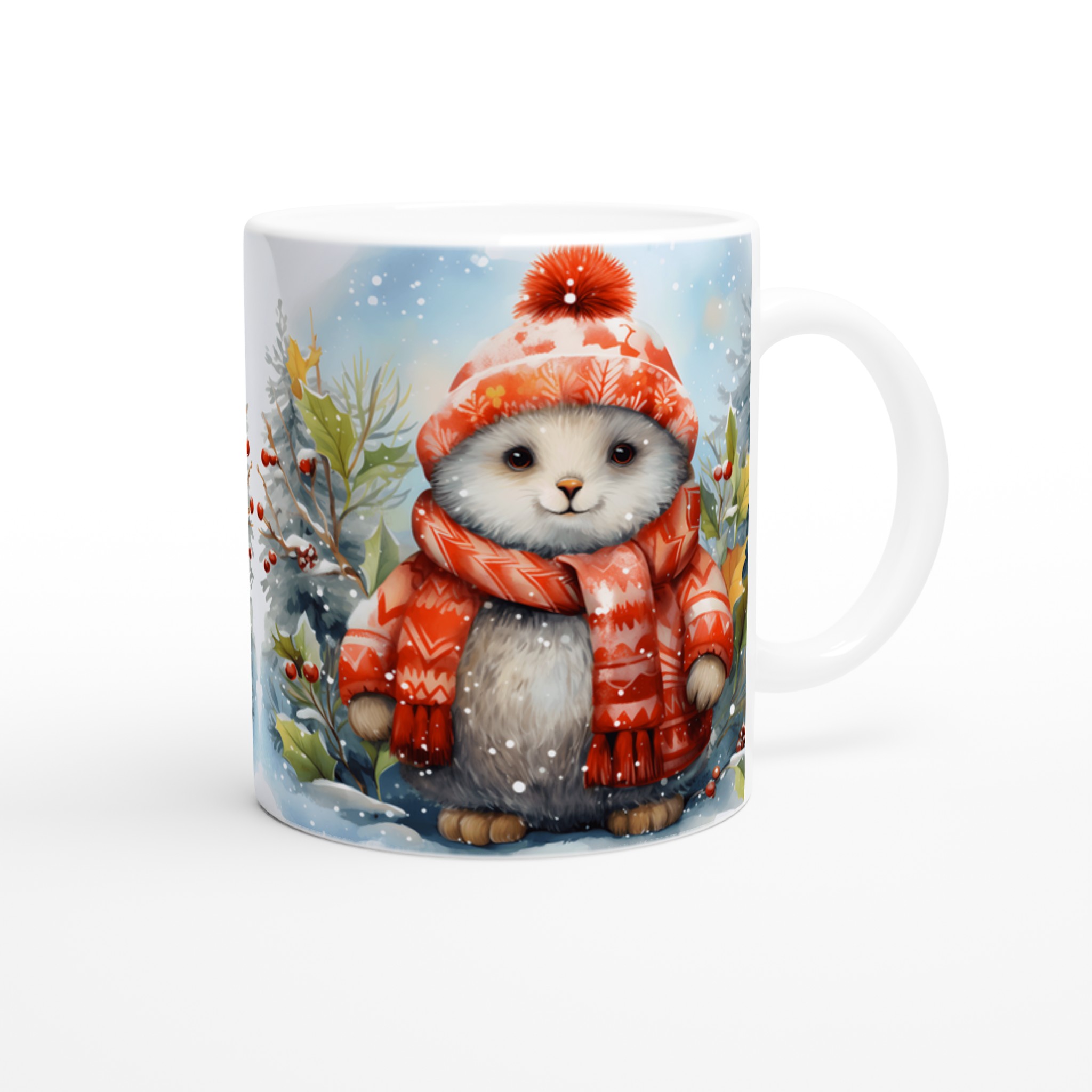 Mysig Vinterräv Mugg – Keramisk 11oz Kaffemugg i Din Färg 9 c0627d6b-611c-4a6a-89b1-5569bb55e85c