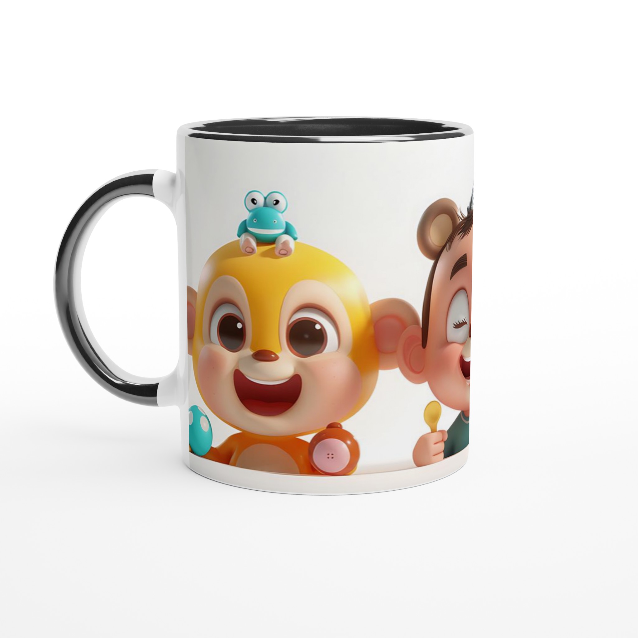 Lekfulla Vänner Barndesigns Mugg – 11oz Keramikmugg i ditt val av 7 glada färger! 4 c097762d-5765-433f-b360-6d1ee1fecc3f
