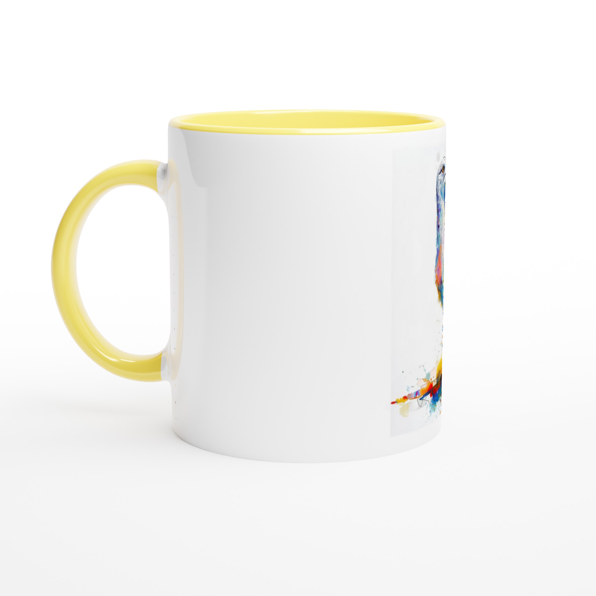 Konstnärlig Keramisk Mugg med Akvarellmås – Färgstark 11oz Kaffekopp med Färgad Insida 7 c0d95d04-1d0a-4b1f-8058-96b5ede219c9