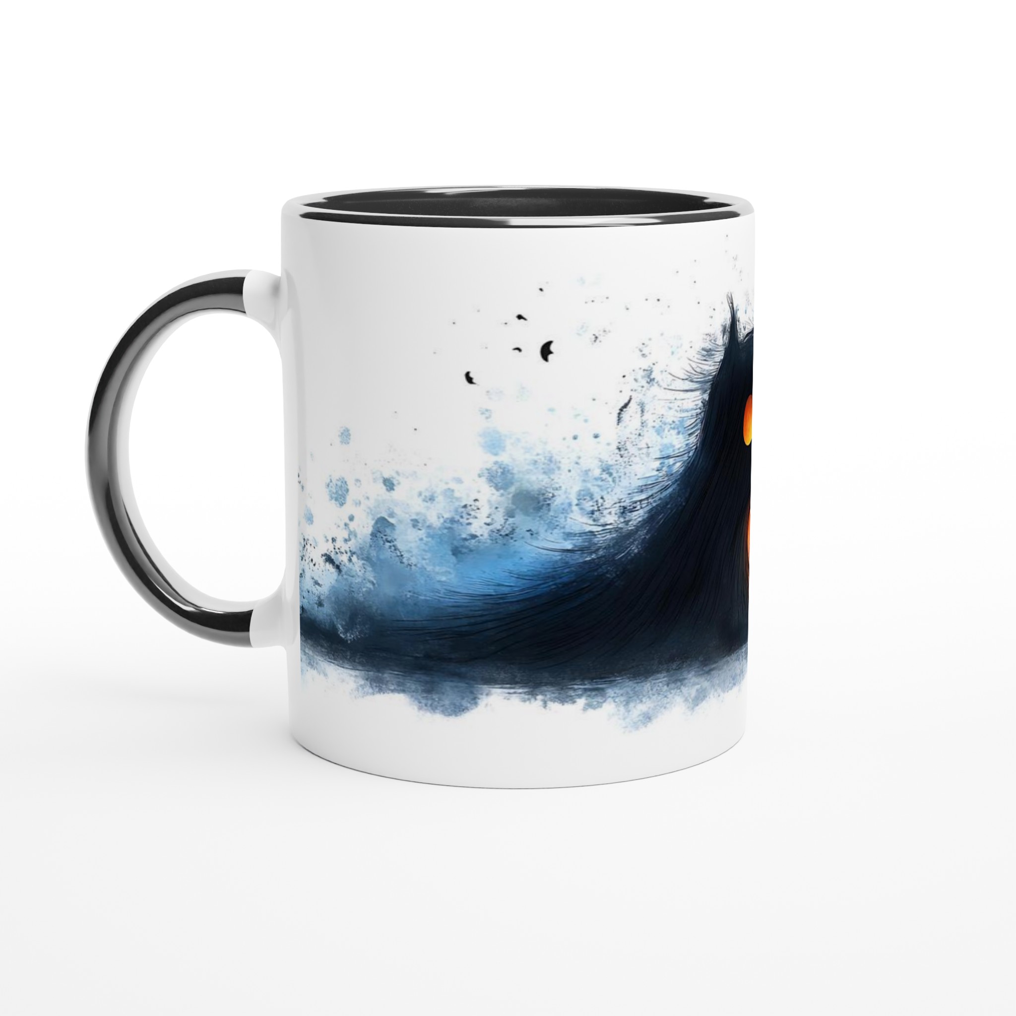 Mystisk Varelse Keramikmugg - Eld & Is Design med Lysande Ögon, 11oz Kaffe- & Temugg i Valfri Färg 4 c0fc22d3-207f-43e3-81d2-e0affd065381