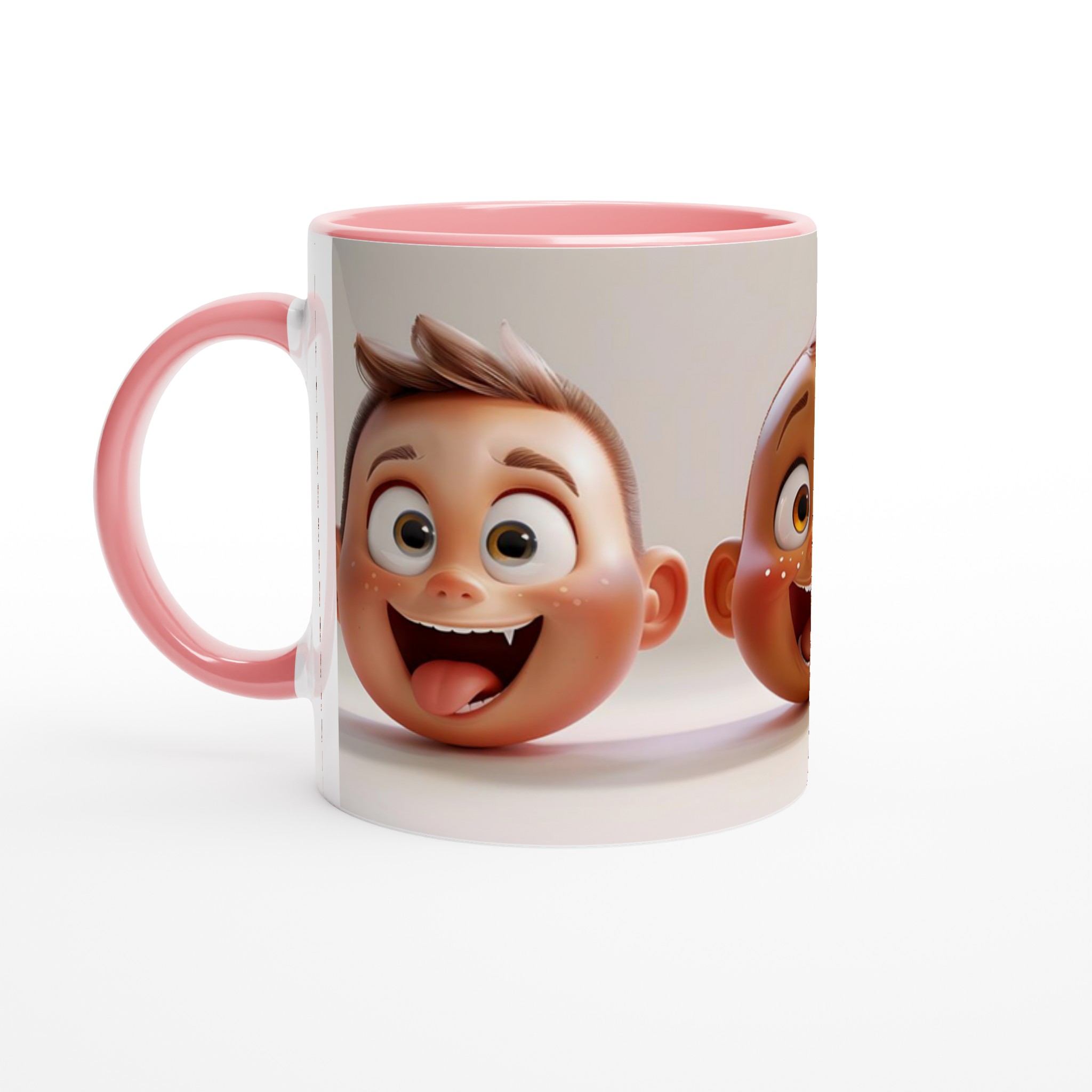 Glada Barn Emoticons Mugg – Personlig Keramikmugg i 7 Färgstarka Nyanser 6 c1223bae-9704-4723-b308-42883f7fc464