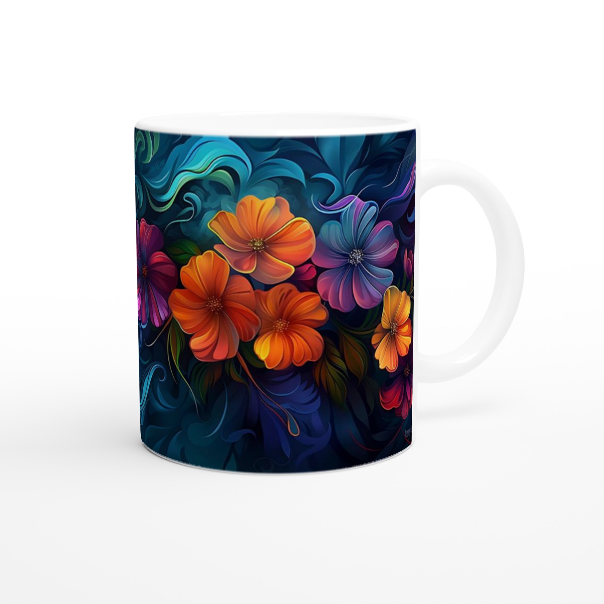 Konstfull Blomsterfärg – 11oz Keramikmugg i ditt Val av 7 Livfulla Nyanser 9 c17cc311-24c8-4b1c-a765-ce9d7f9d7434