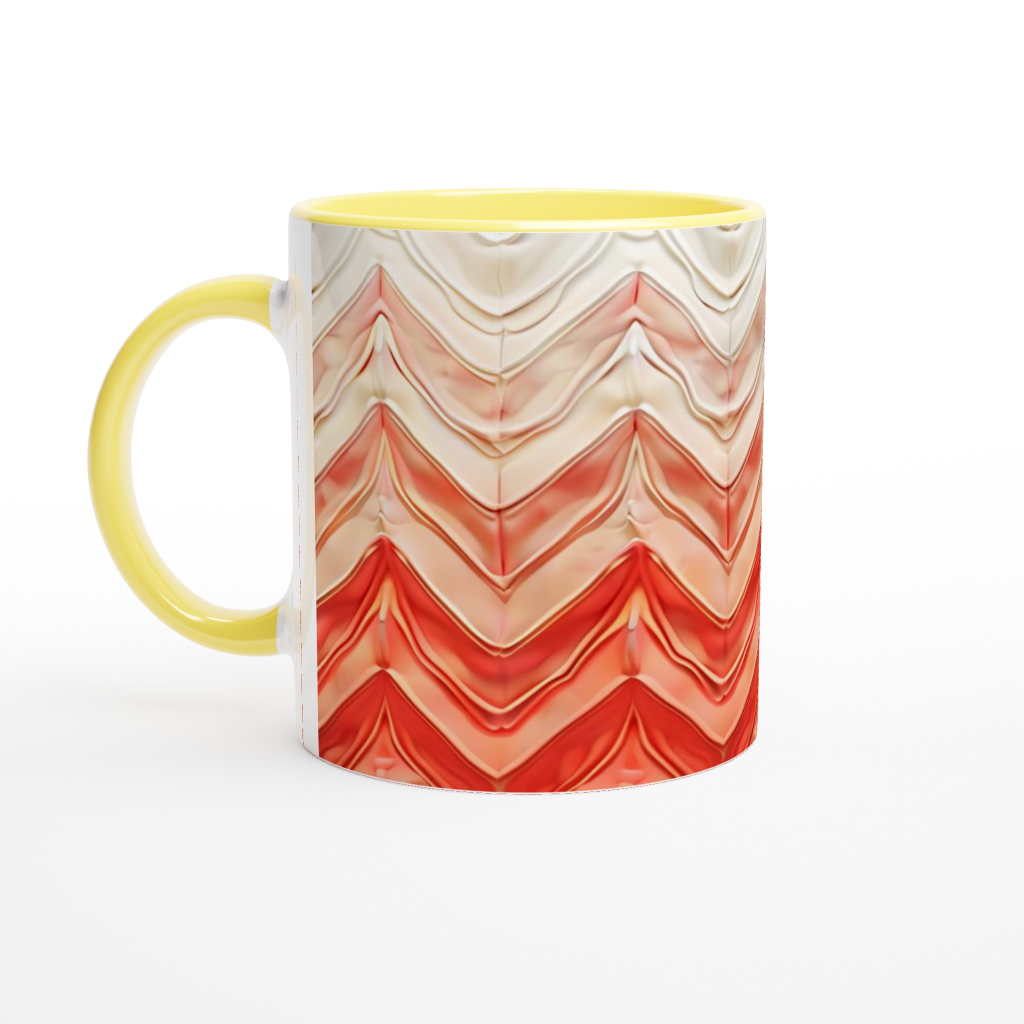 Abstrakt Vågformad Keramikmugg – 11 oz i ditt val av sju livliga färger 3 c1824017-4dde-4aed-9096-067a01bfcb0e