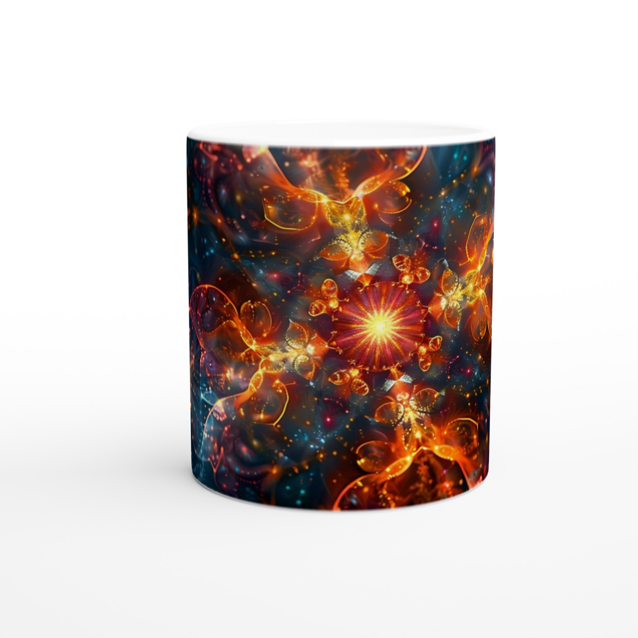 Kosmisk Blomster Keramikmugg - 11oz, Välj Din Färg! 8 c18fc8d7-765b-4a1f-a4c4-eaf6342f764d