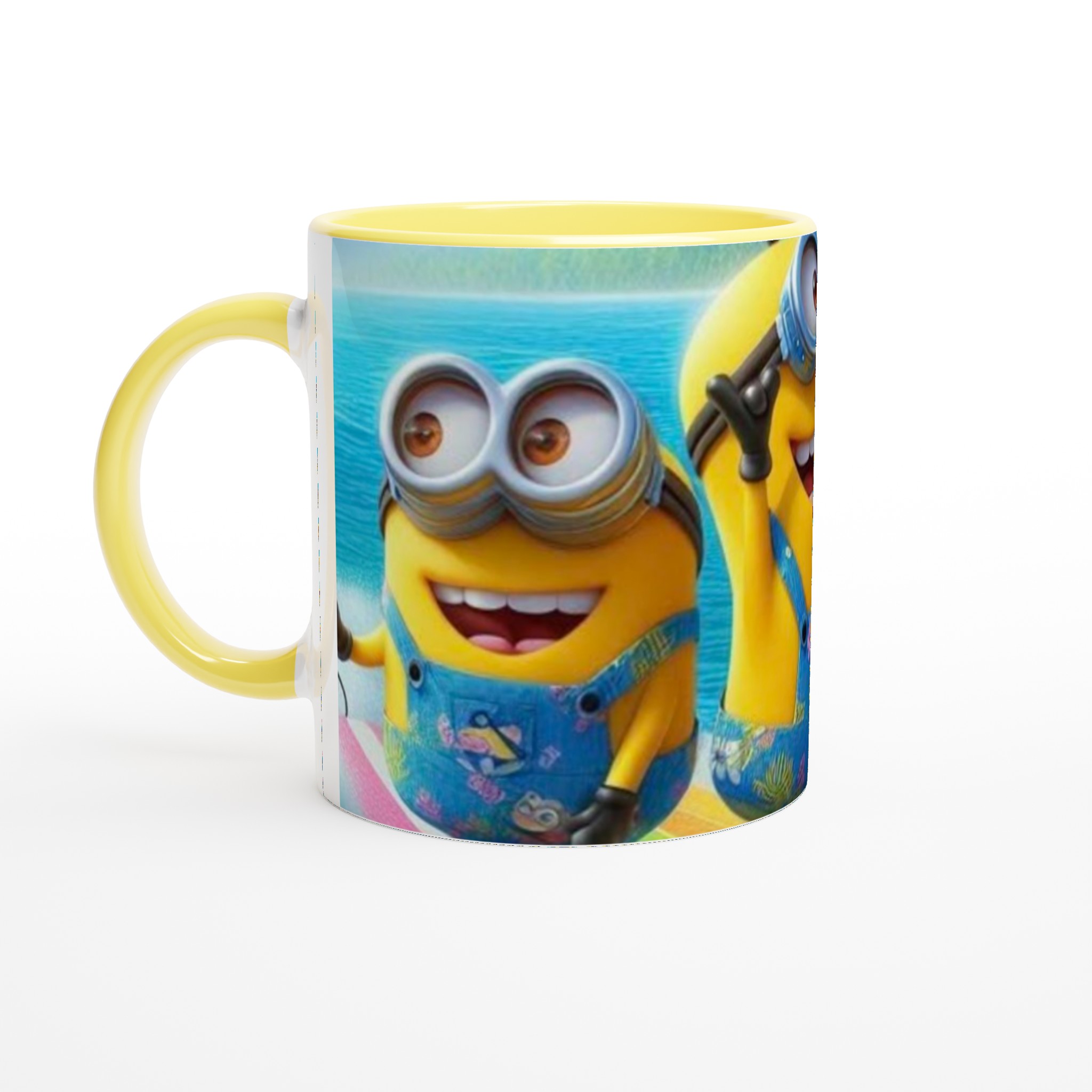 Vit 11oz Keramisk Mugg med Färgstarkt Roligt Motiv – Fånga Sommarens Glädje i Sju Livfulla Färger 3 c1bdd60a-b4ed-49b4-a277-6fe507d04454