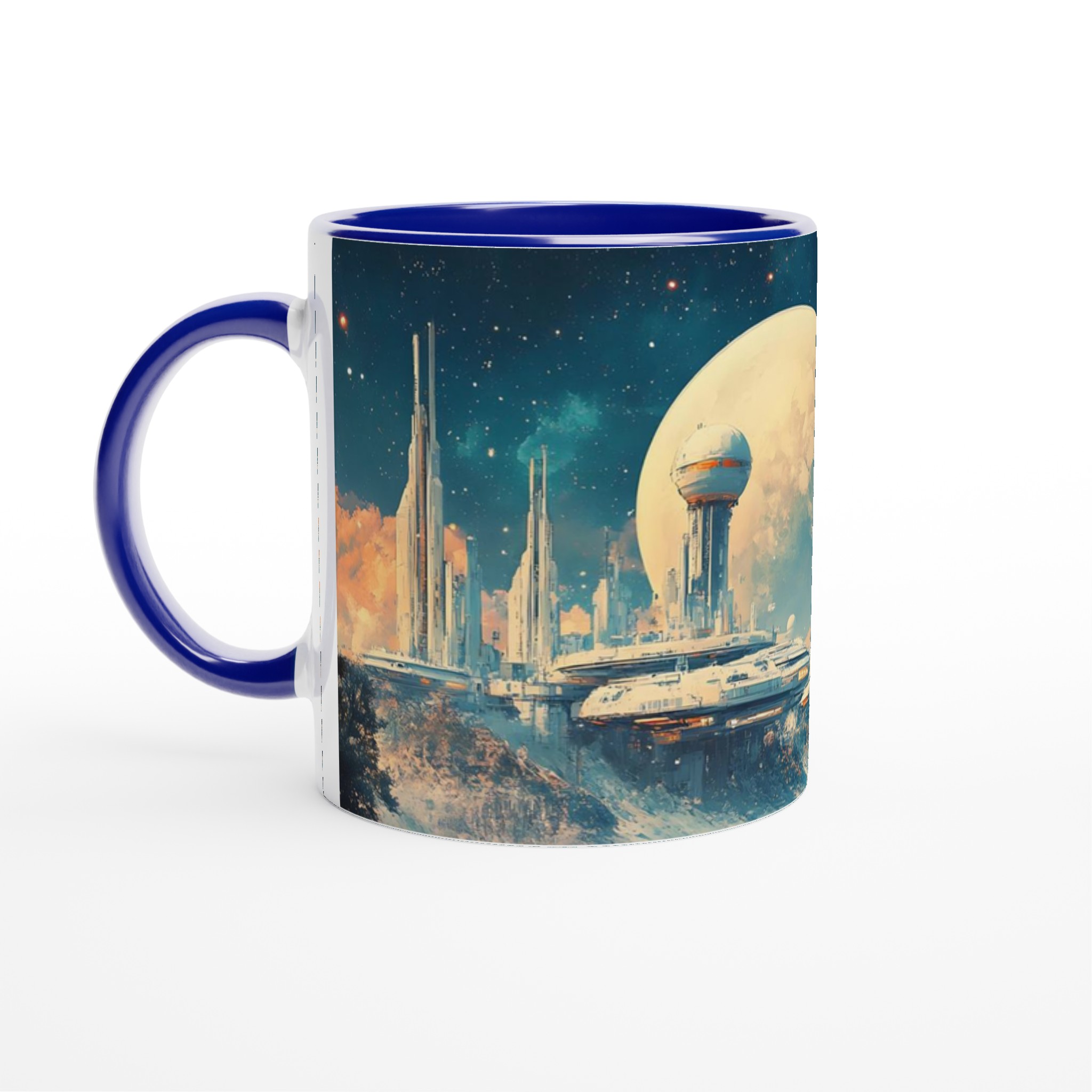 Futuristisk Galax Mugg – Sci-fi Landskap & Stjärnhimmel, 11oz Keramisk Kaffekopp i Flera Färger 2 c1c60097-8e8a-41a1-958b-68dbeed153f7