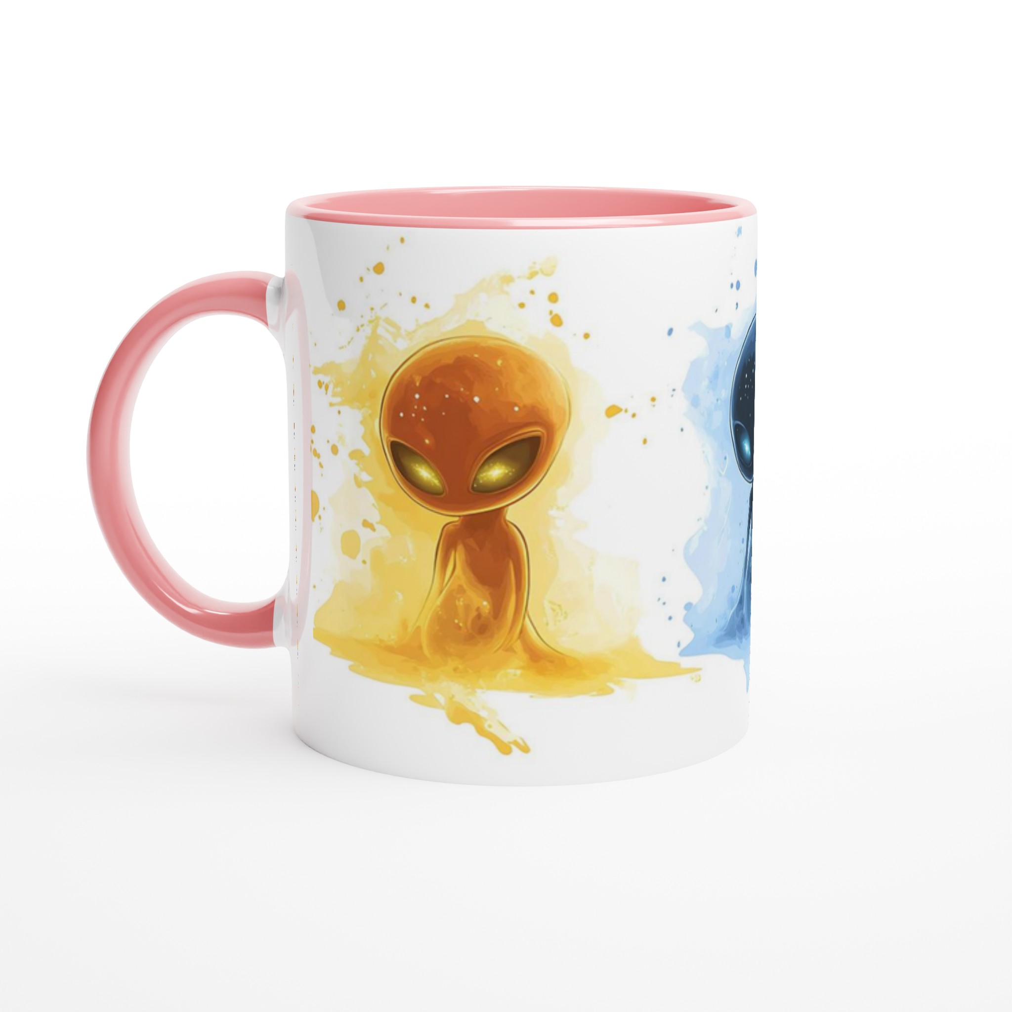 Kosmisk Kompis Mugg – En Färgsprakande Extraterrestial Vän för Din Kaffestund i Valfri Keramikfärg 6 c21ff2f4-c170-4d2e-82b0-b385935406dc