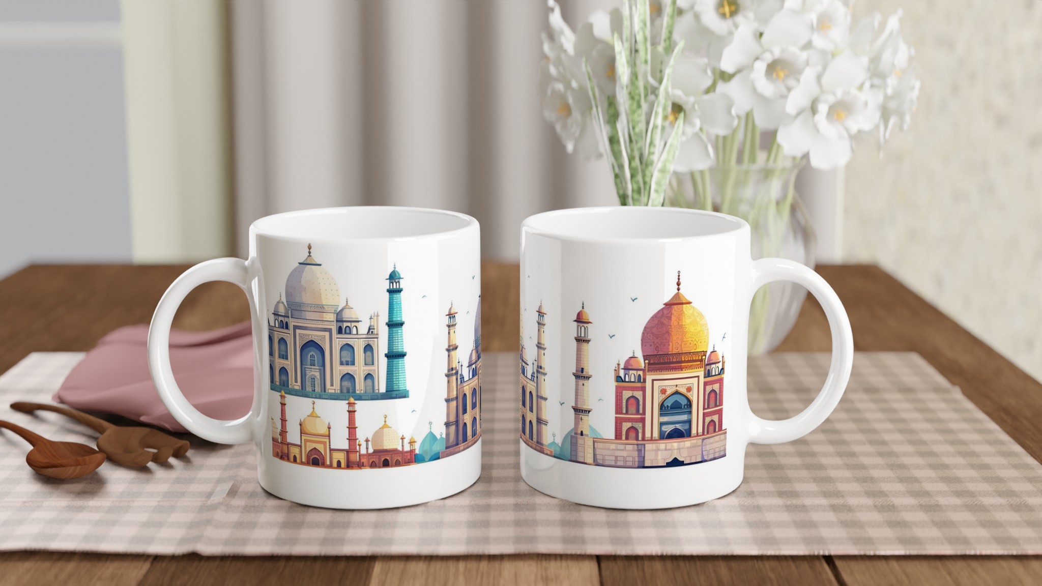 Historiska Tempel 11oz Keramisk Mugg - Välj bland 7 Färgstarka Nyanser 10 c225c7fe-e391-4e40-b0ef-69d056a0ad06