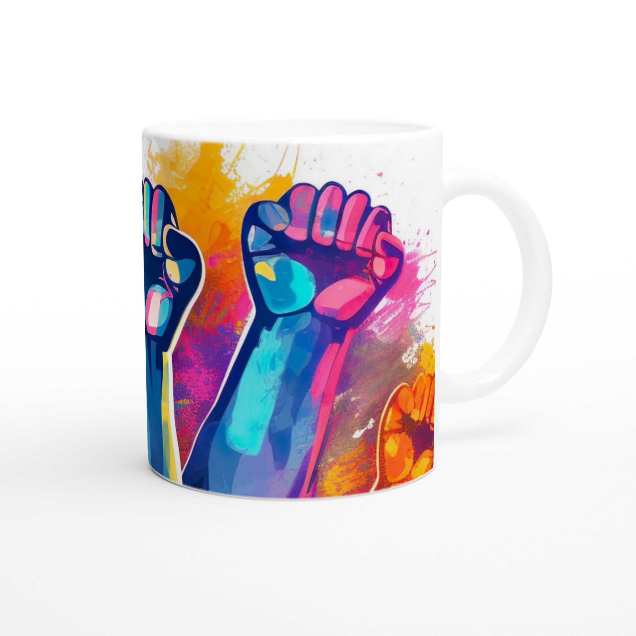 Vit 11oz keramisk mugg med färgstarka uttryck i valfri färg 9 c2278e0d-9795-4185-bf8a-3e11130b667d
