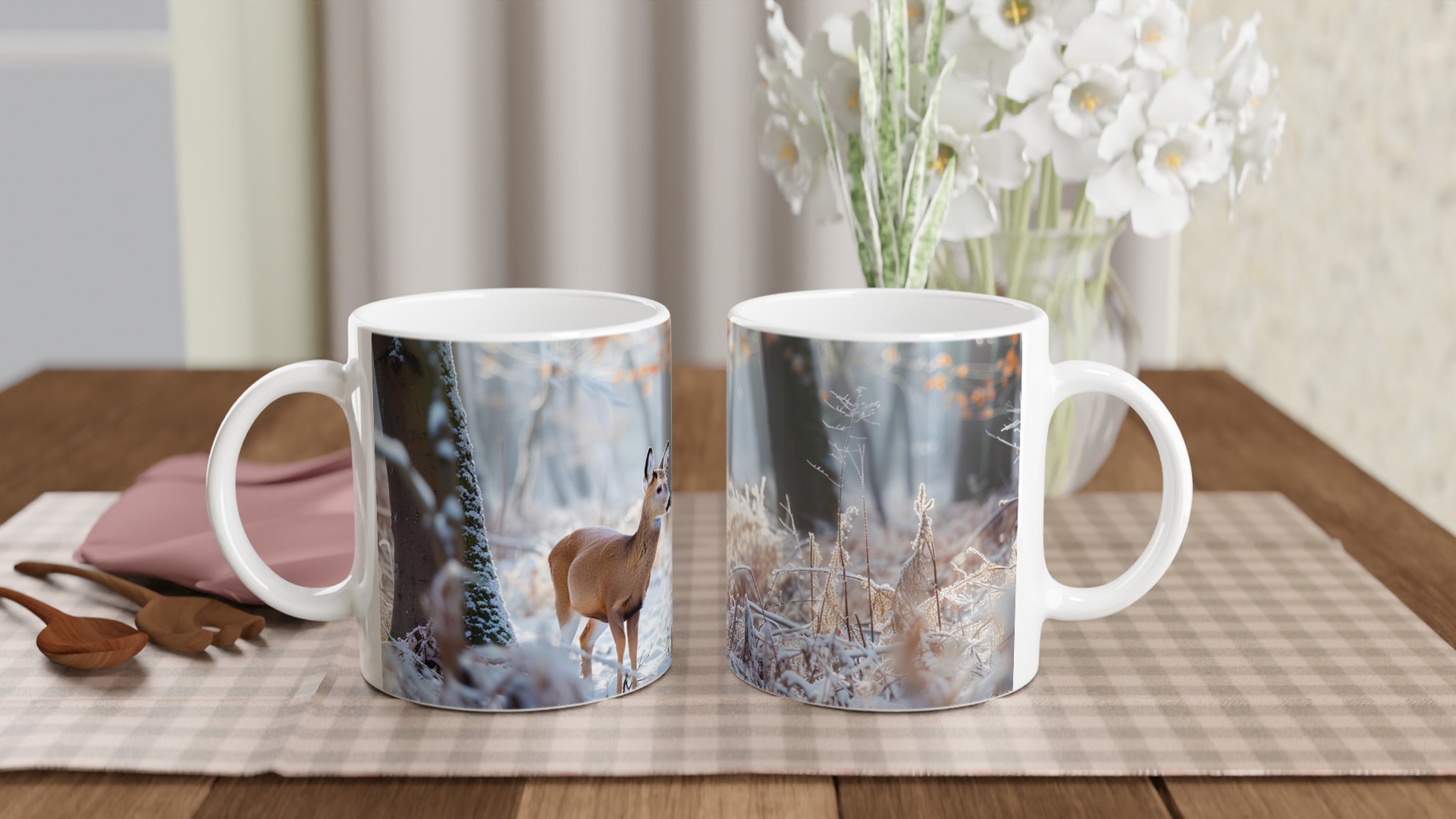 Vinterrådjur i Soluppgång – 11oz Keramisk Mugg för Naturälskare 10 c249b1a3-c18a-433f-aa27-b293bd1e11cc