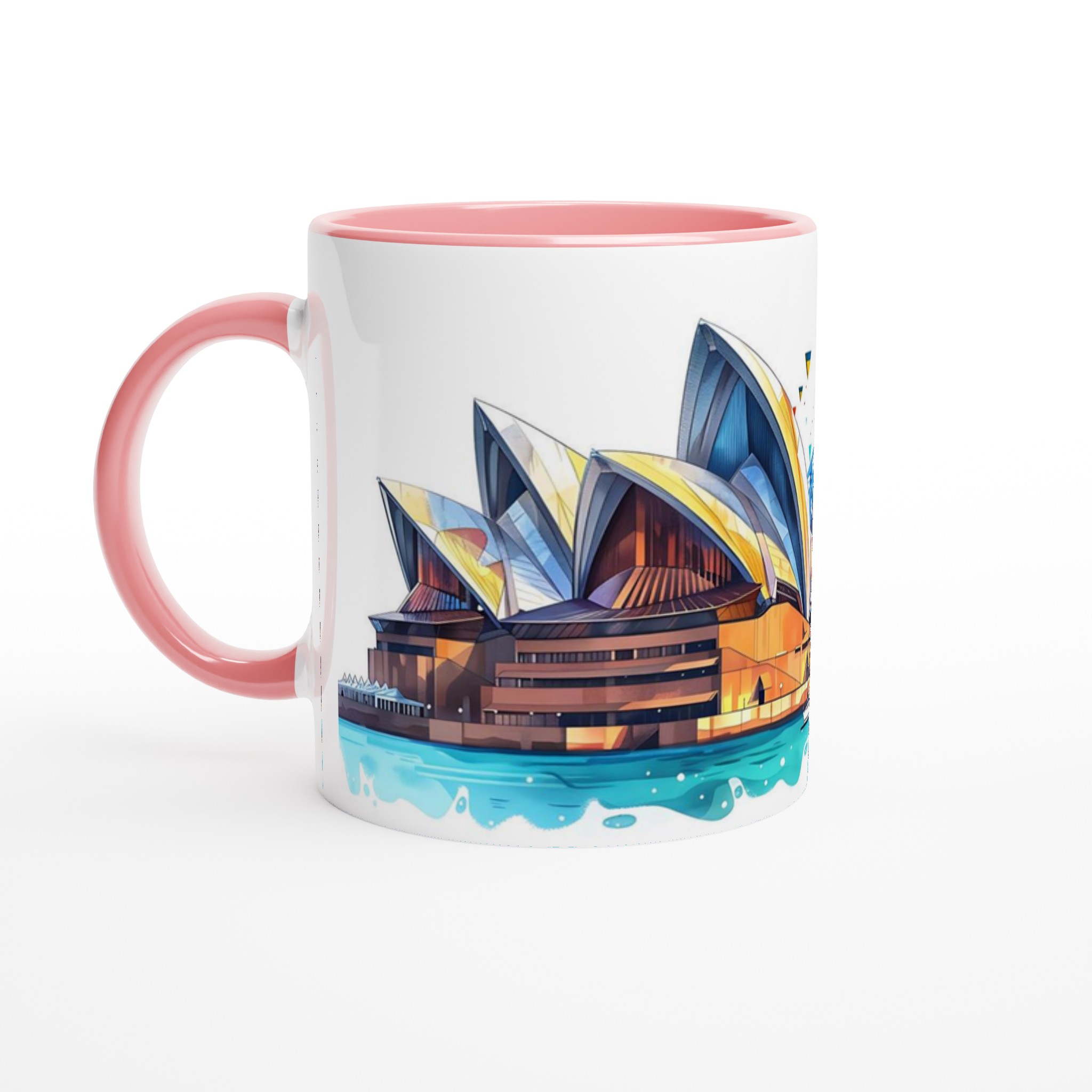 Sydney Opera House & Harbour Bridge Keramikmugg - Livfull Akvarellkonst i Valfri Färg 6 c27c104d-e10d-42b8-b19b-14c227db49c0
