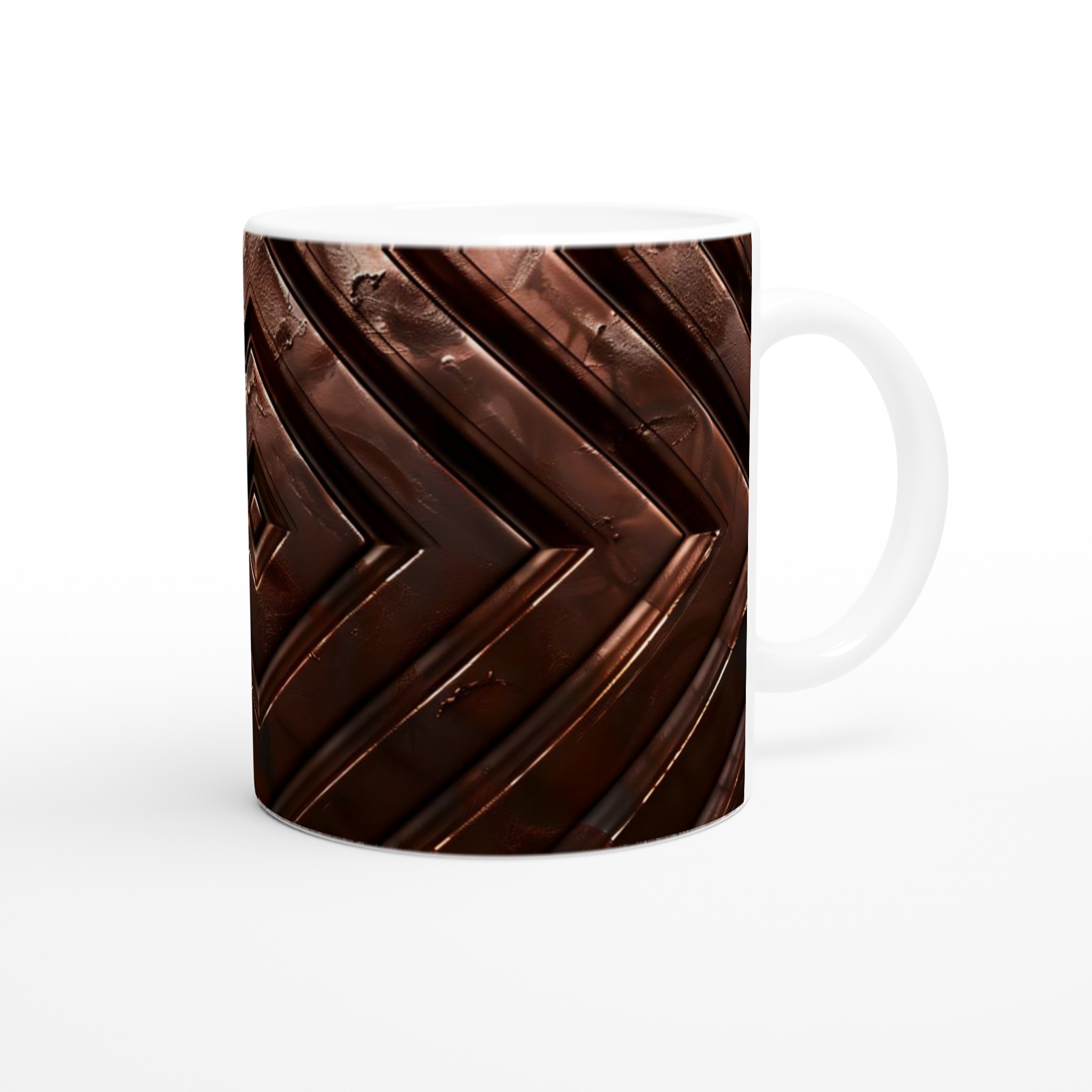 Lyxig Brun Geometrisk 11oz Keramisk Mugg – Välj bland 7 Eleganta Färger 10 c283741f-10f0-45b0-86da-67147eb92b67