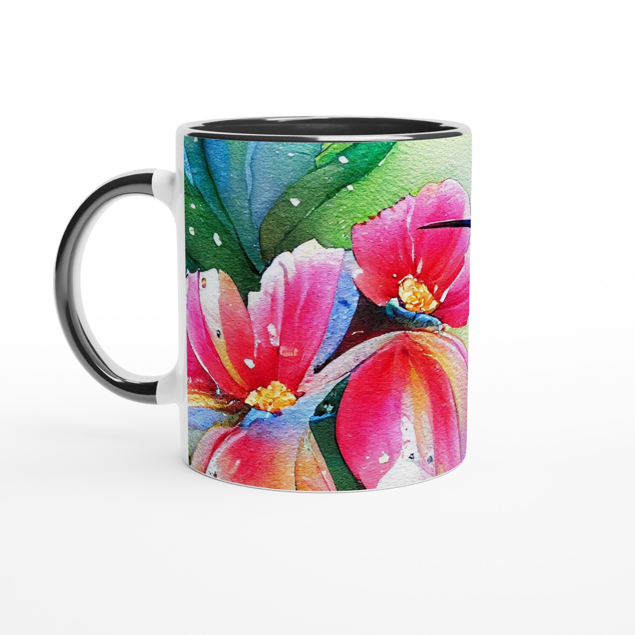 Vibrant Hummingbird Ceramic Mug – 11oz of Artistic Elegance in Your Choice of Colors 4 c283b2a6-1a18-404c-9238-f9c97315459c