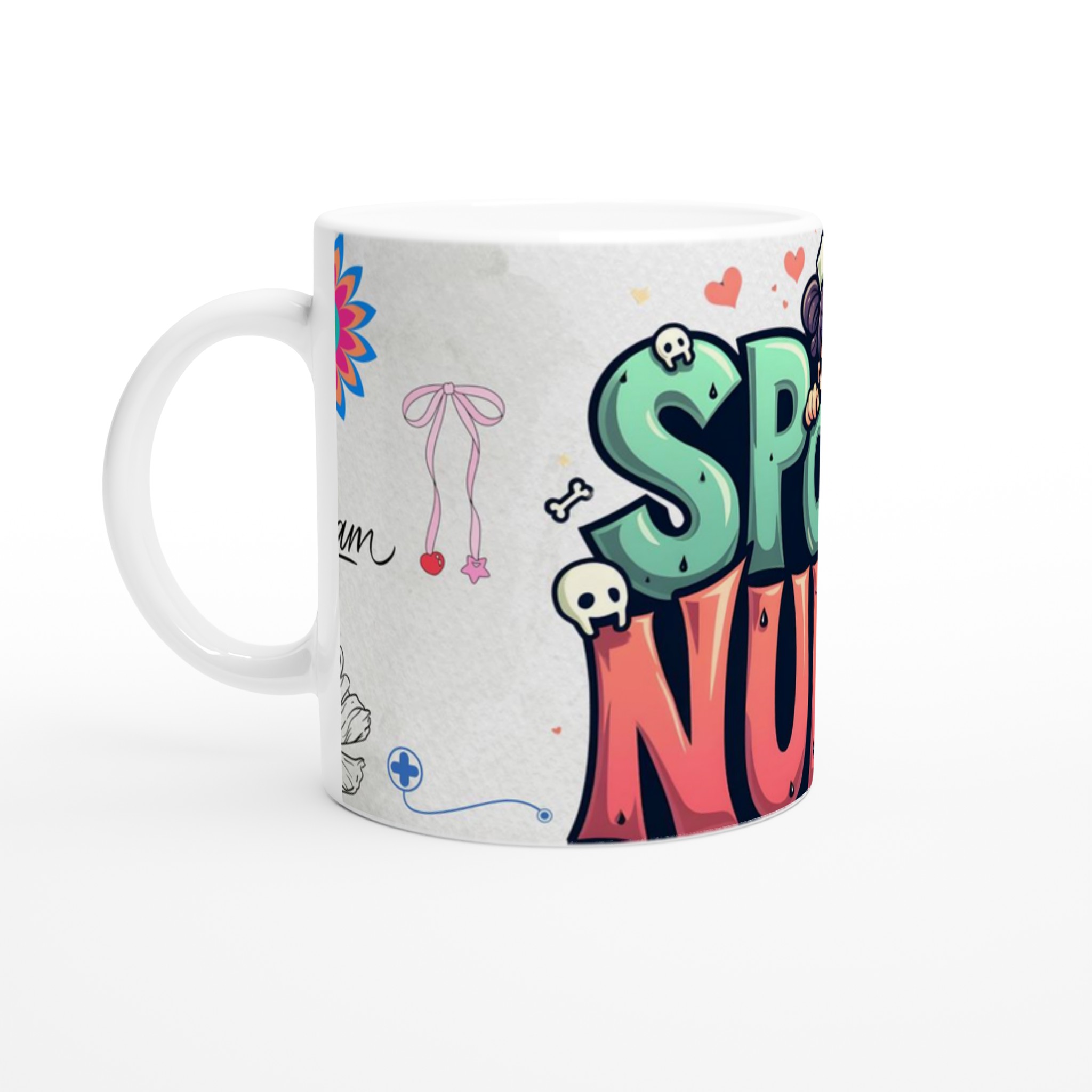 Spooky Nurse 11oz Keramisk Mugg – Färgstark, Lekfull & Perfekt för Alla Humör 1 c2d9bc7e-126b-4290-a080-d7889a99ee89