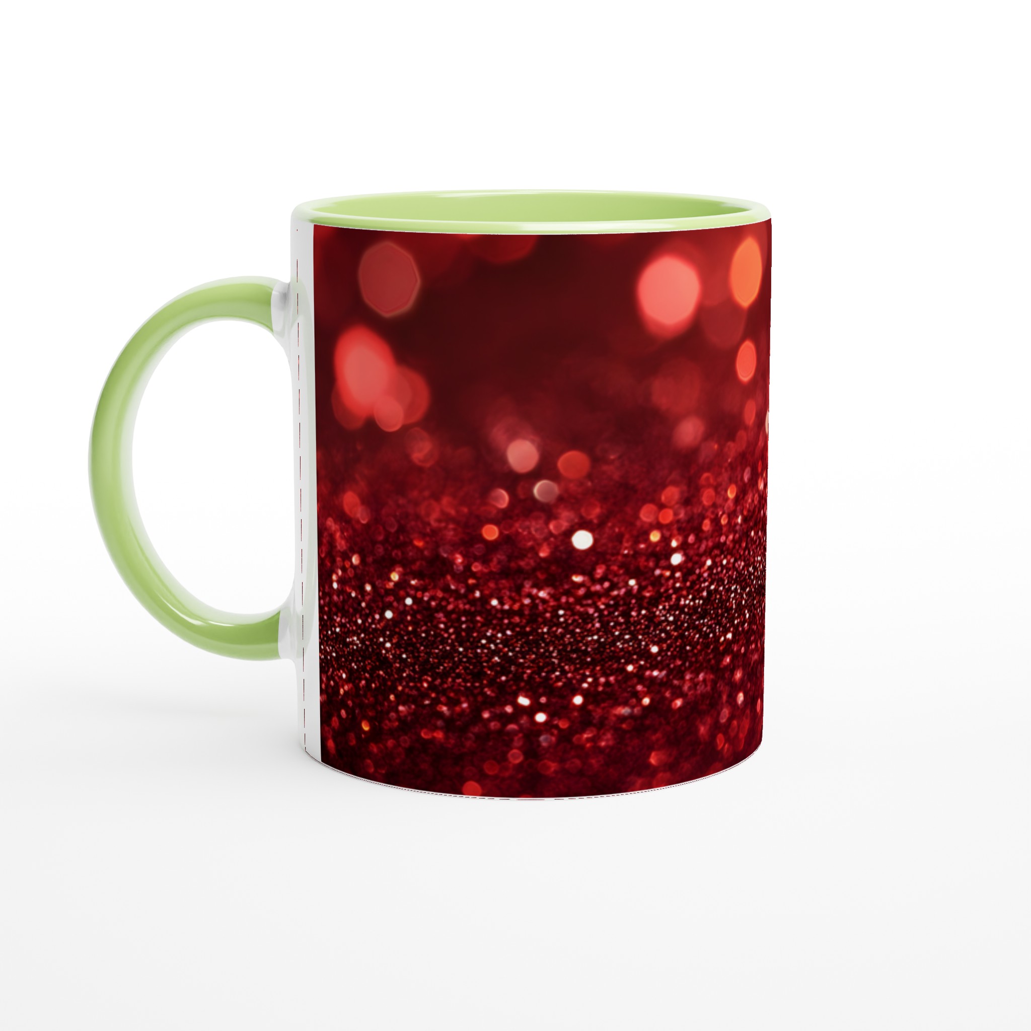 Glittrande Röd Julmugg – 11oz Keramikmugg för Festliga Drycker i Valfri Färg 7 c2edf43d-f416-45af-8eb1-8bedf8b67c9e