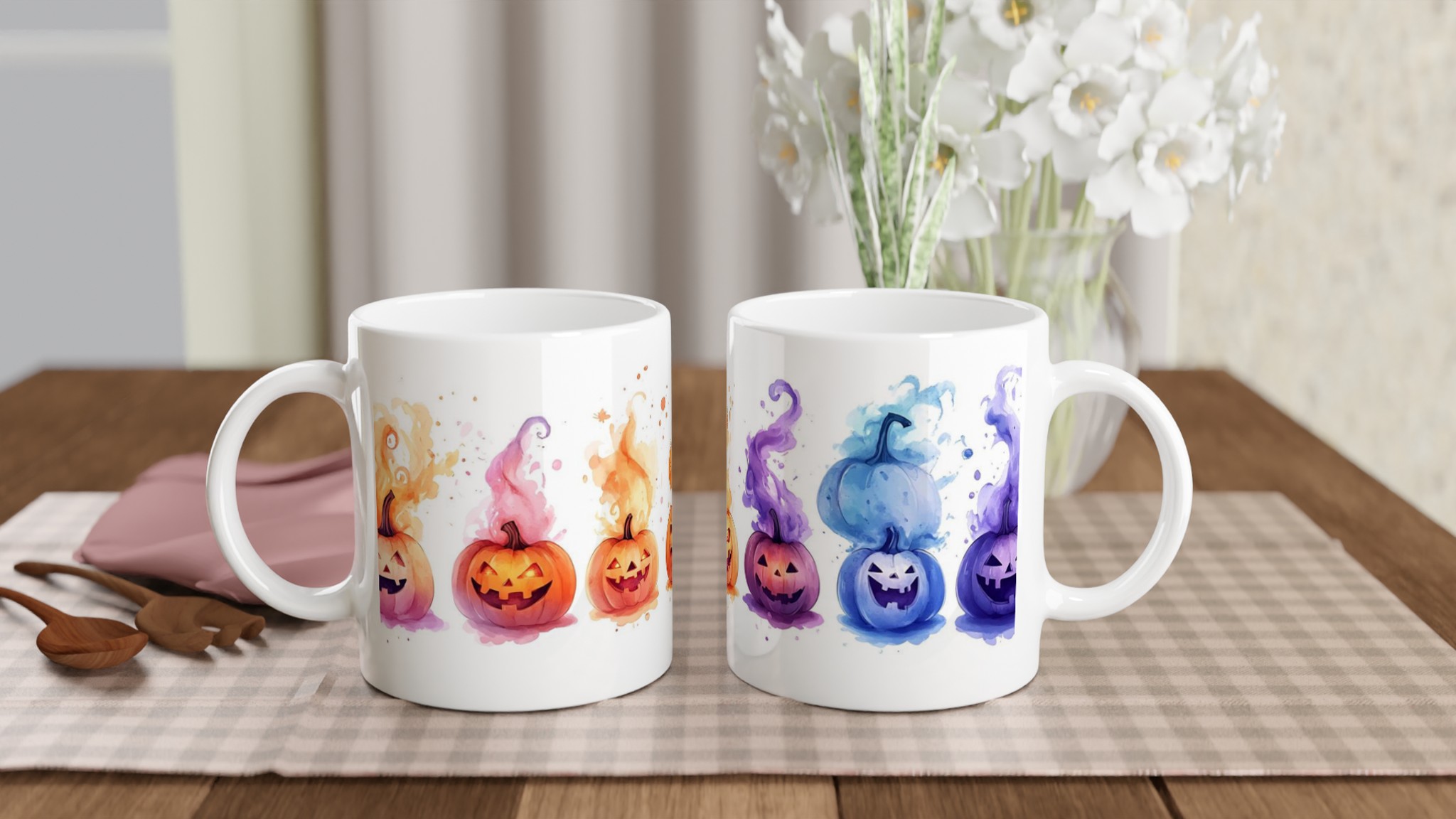 Läskigt Söt Halloweenmugg – Vattenfärgspumpor i Vibrerande Färger 10 c307a847-6795-4986-8028-c7ec5ff85d2c