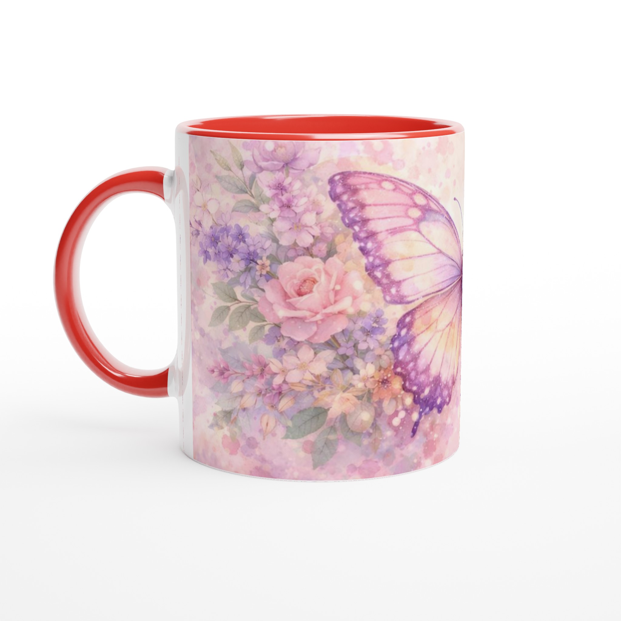 Elegant 11oz Ceramic Mug with Soft Pastel Butterfly & Floral Design 5 c308511e-a1f1-474d-b03b-2d8b6a1eedbc