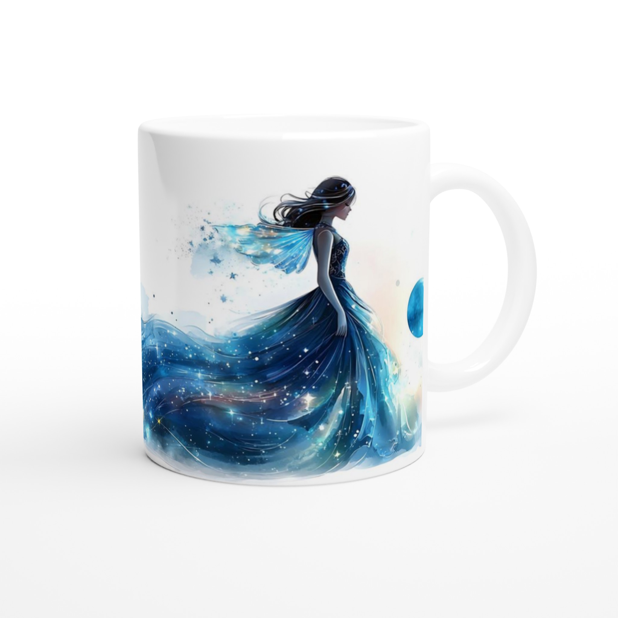 Cosmic Princess 11oz Keramikmugg – Drömsk Akvarellkonst i Din Favoritfärg 9 c3324a33-2726-4b54-bbf1-3986704a1710