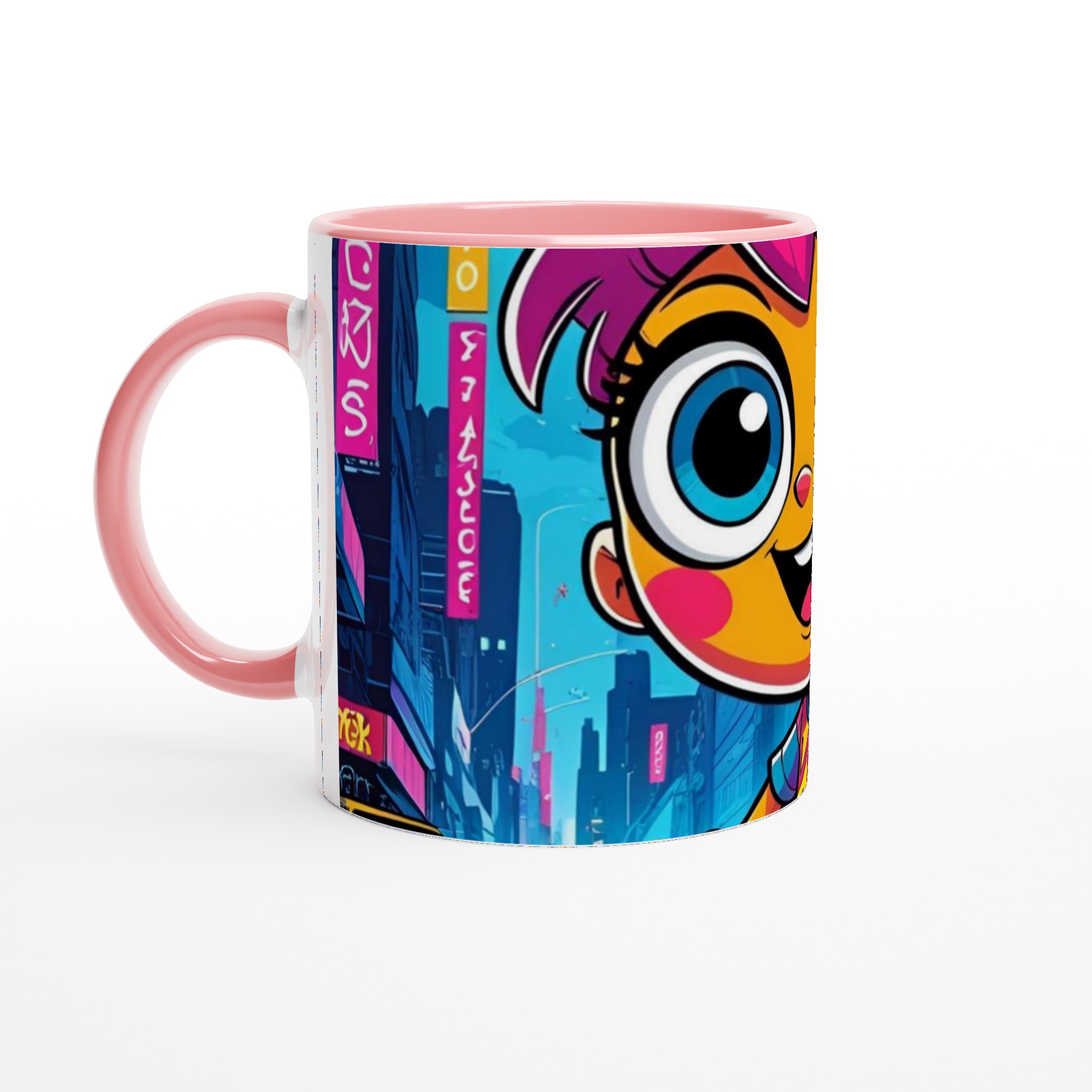 Färgstark 11oz keramisk mugg med lekfull karaktär i flera livfulla färger 6 c346e060-81b1-434d-a391-bc02d9a14bb1