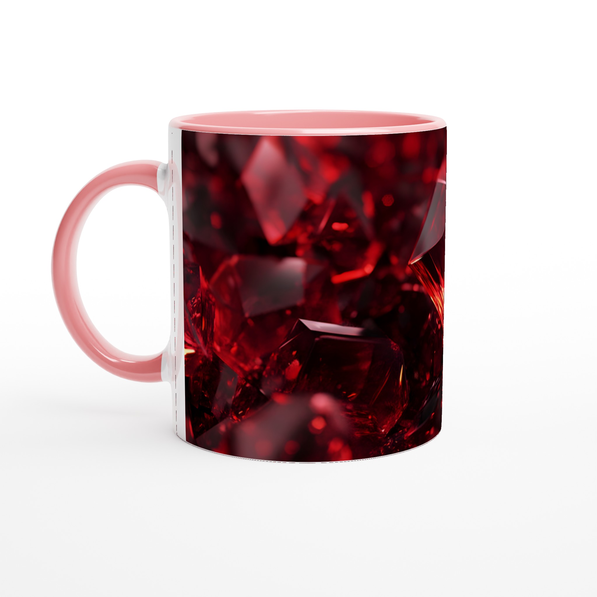 Rubinröd 11oz Keramikmugg – Strålande Diamantdesign i Välj Din Färg! 7 c3555cad-950b-4338-b90f-c07f0d0c96ae