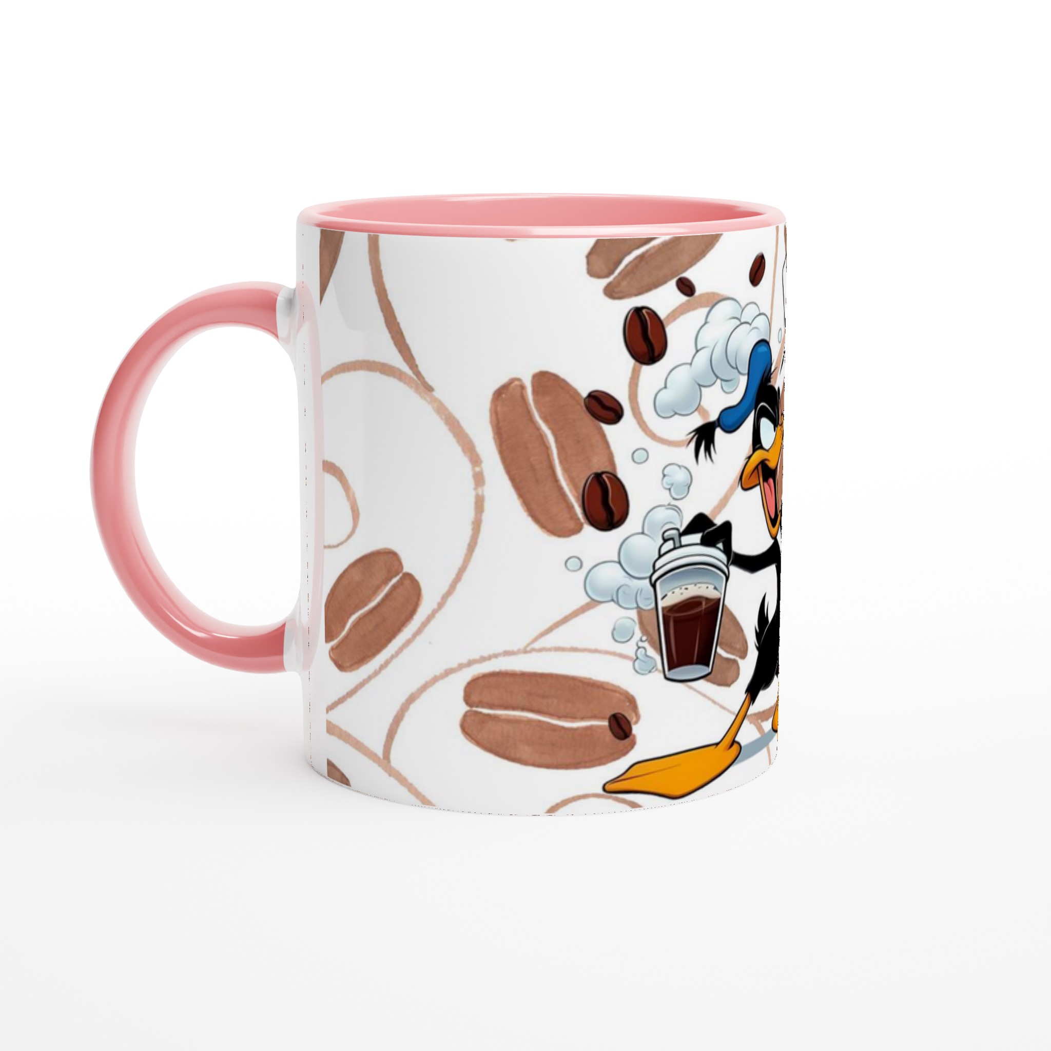 Vit 11oz keramikmugg med Daffy Duck och humoristiskt kaffemotiv – välj din favoritfärg 6 c36312ac-6607-4632-931d-a9e4fd04183e