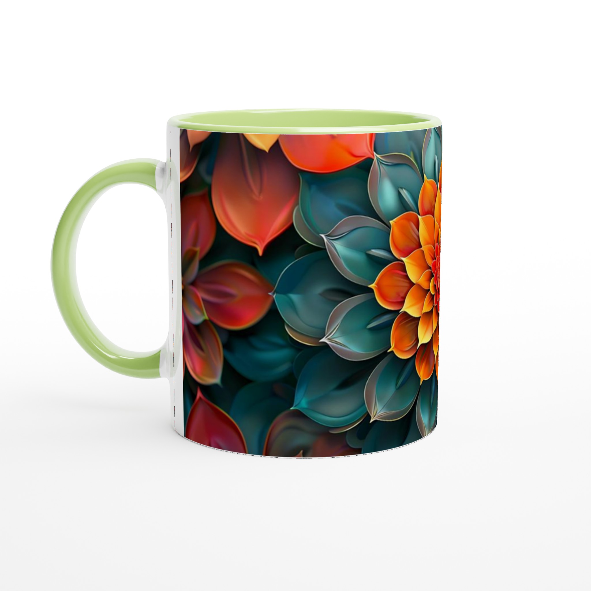 Abstrakt Mandala Blommig 11oz Keramikmugg – Välj din färg 7 c37e315e-cbc9-4379-81a5-30e1eddfed61