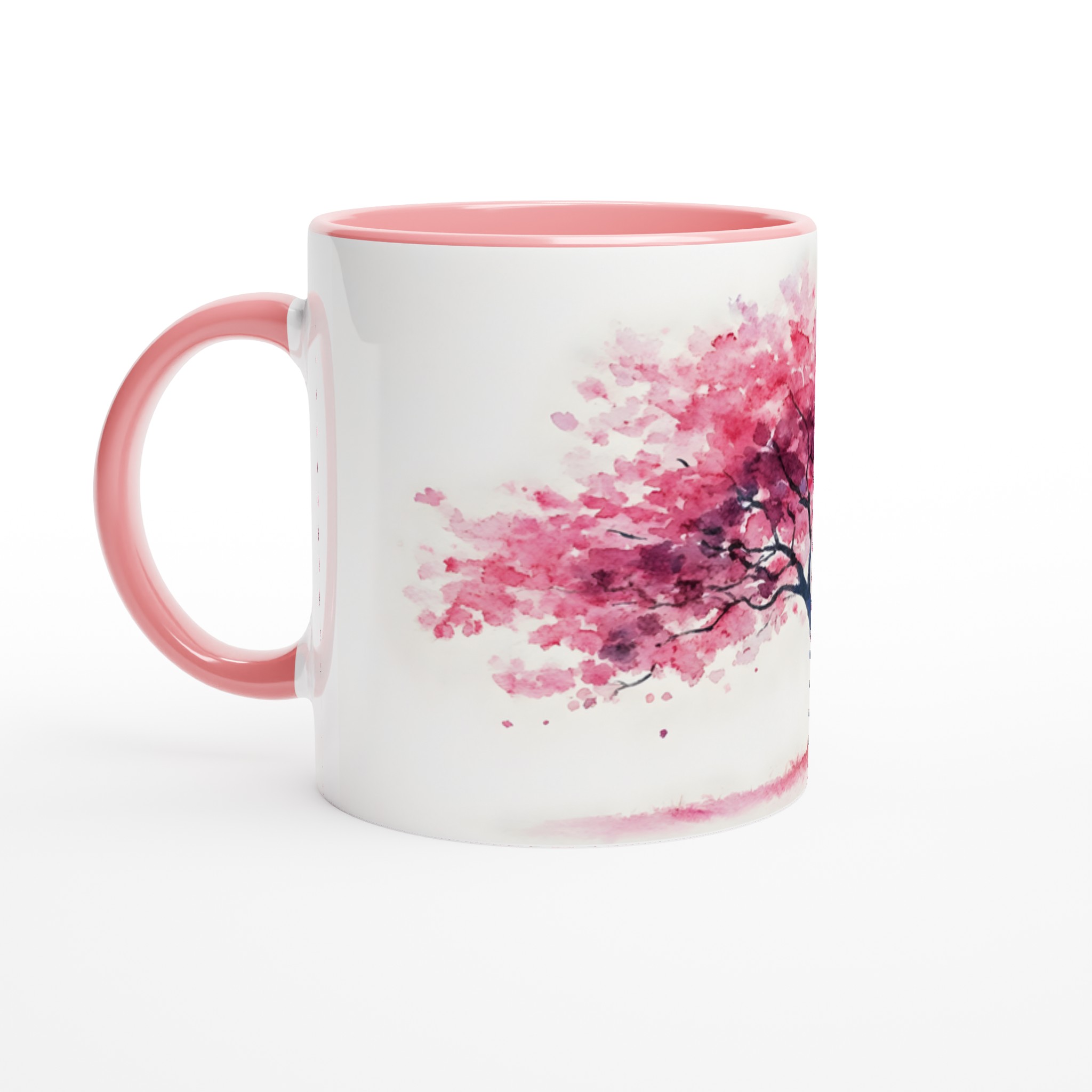 Körsbärsträds Mugg - Akvarell-inspirerad Keramisk Kaffemugg i 7 Färger 6 c389c173-efb9-4b39-b754-6891eda8f489