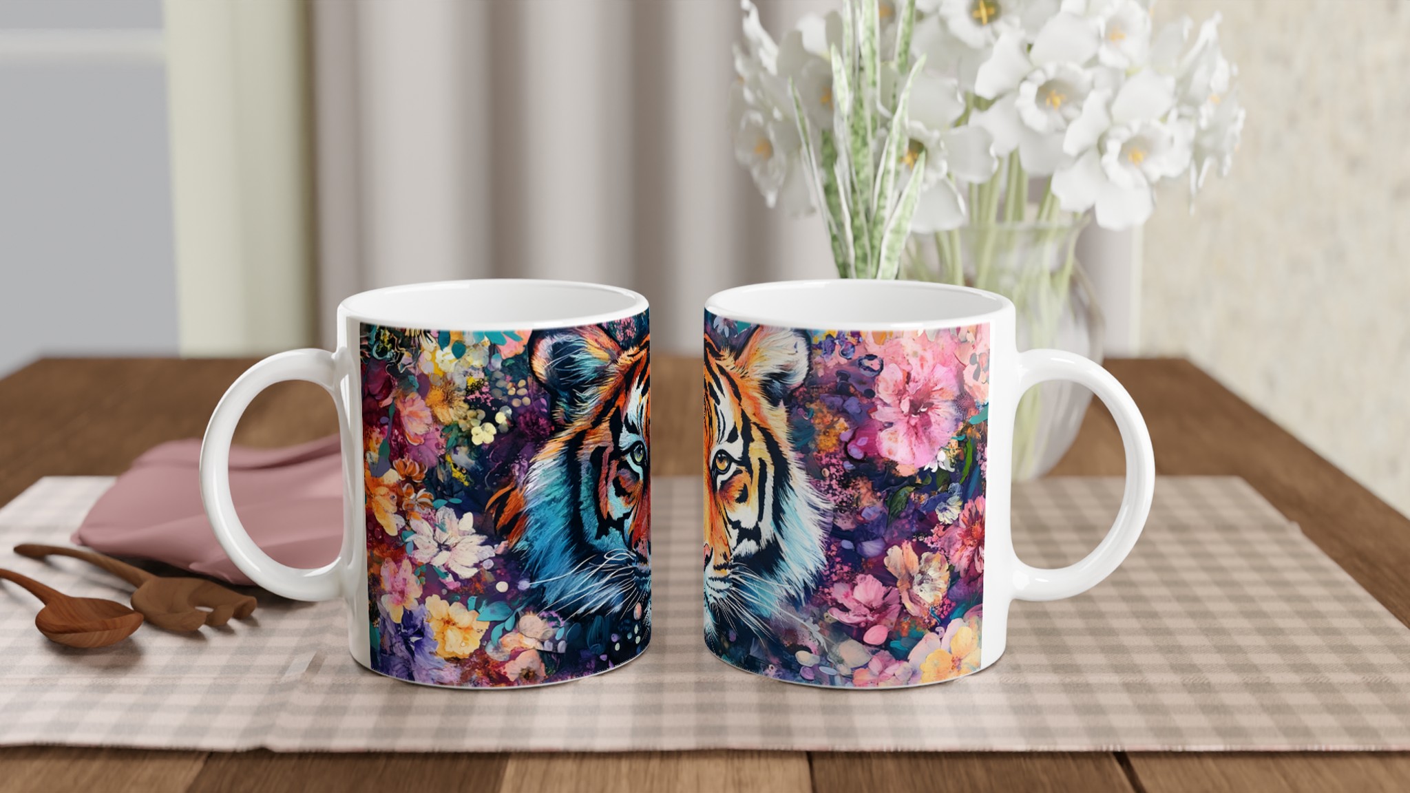 11oz keramisk mugg med livfull tigerdesign i dina favoritfärger 10 c39c122f-67f4-4510-952a-343b18171958