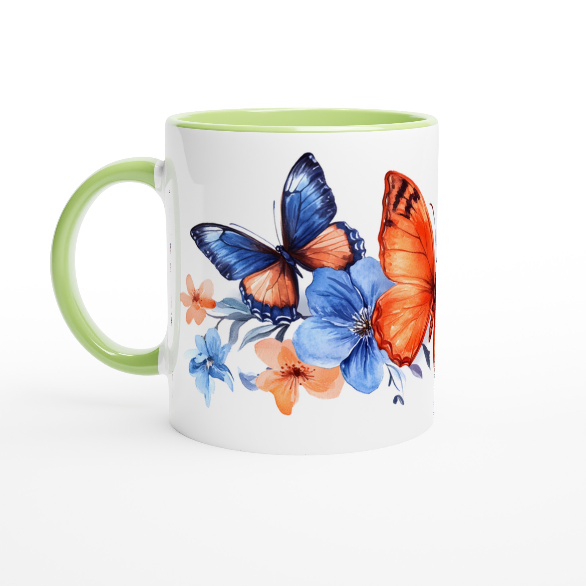 Fjärilsdröm Keramikmugg - Akvarellblommor & Levande Färger i Ditt Val av Mugfärg 7 c3b413bd-1f2a-4d14-9ea2-d20f383f2a57