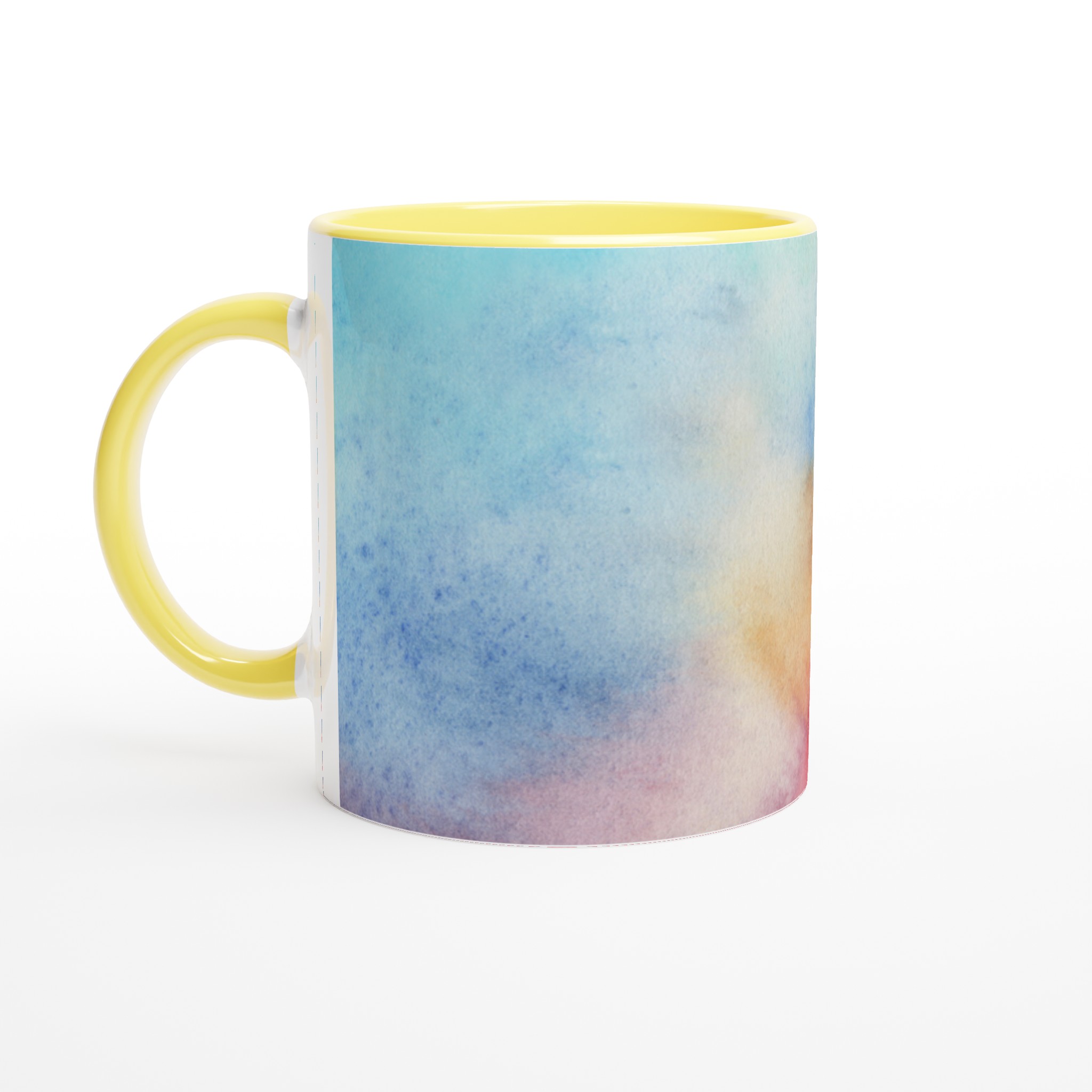 Elegant Vit 11oz Keramisk Mugg med Akvarellintryck i Flera Färger 3 c3c68c35-029a-416b-a42a-a5f89ba9bf4c